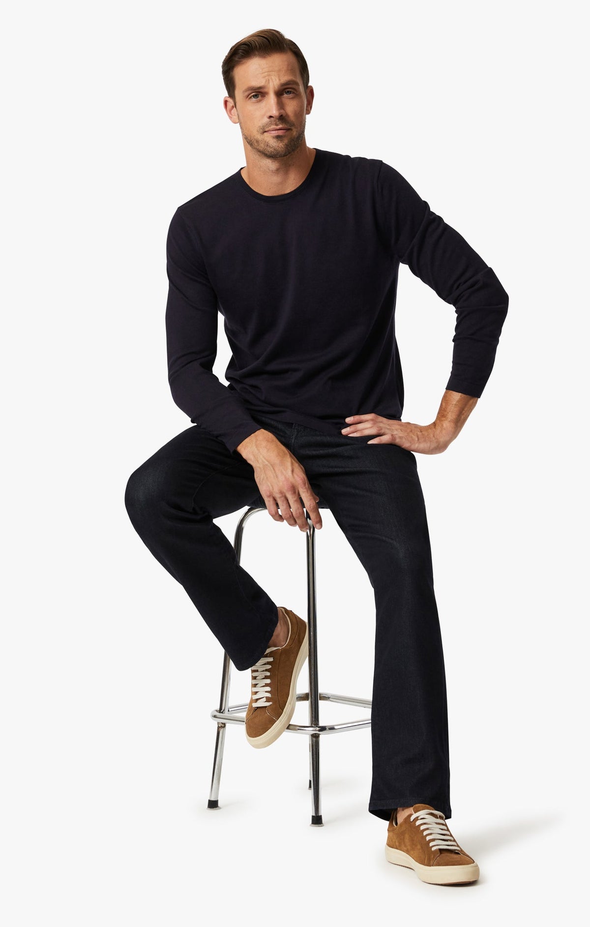 Charisma Relaxed Straight Leg Jeans in Midnight Tonal Urban