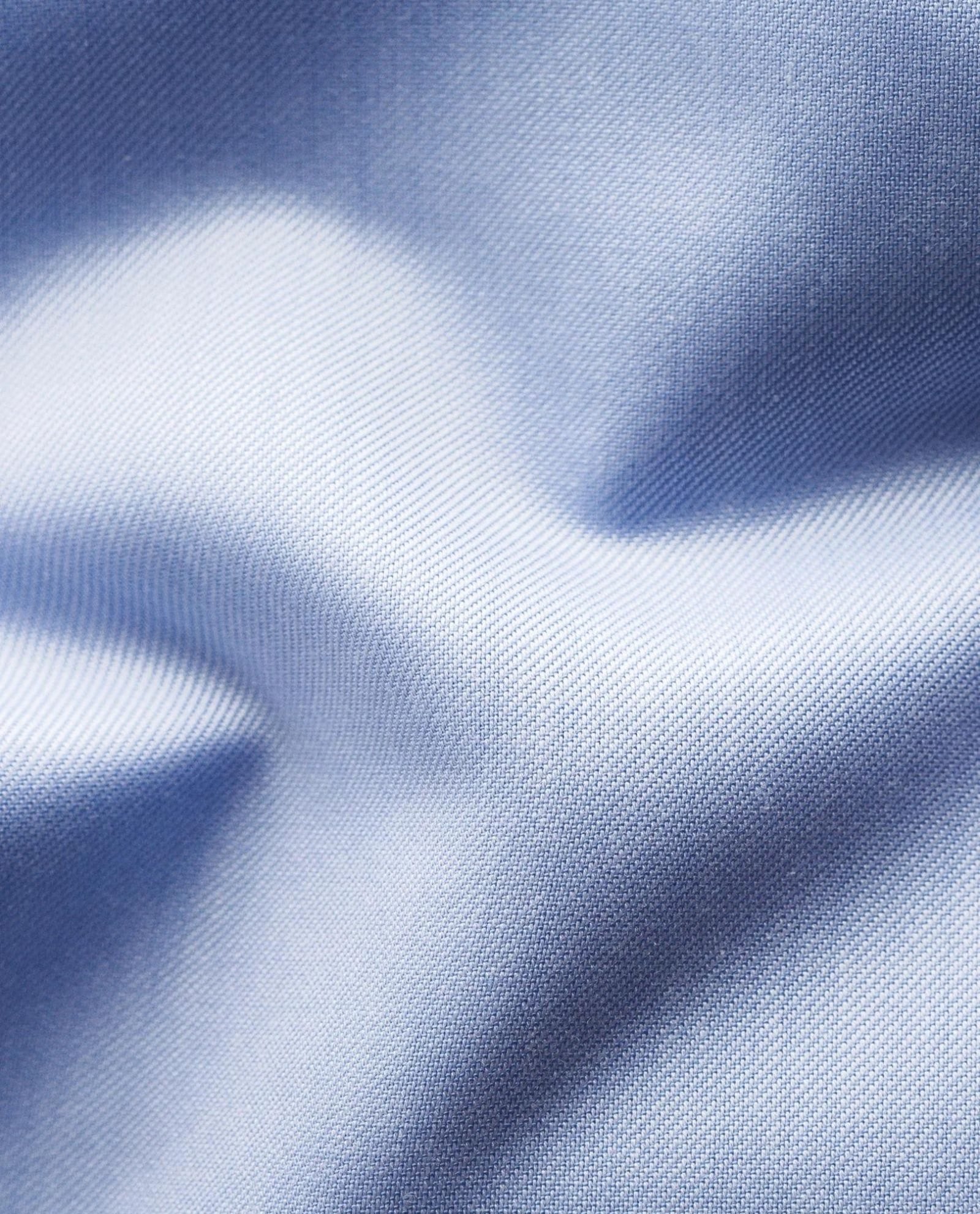 Contemporary Solid Twill Shirt - Blue