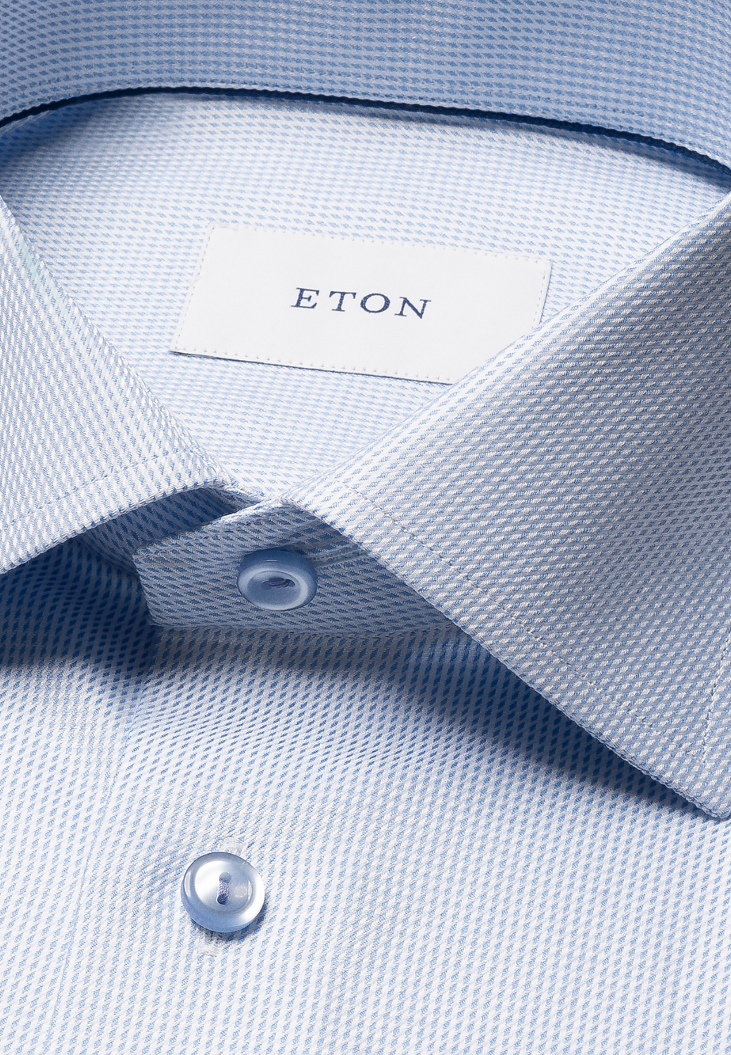Semi Solid Signature Twill Shirt-40-ETON OF SWEDEN-Levy's Clothier