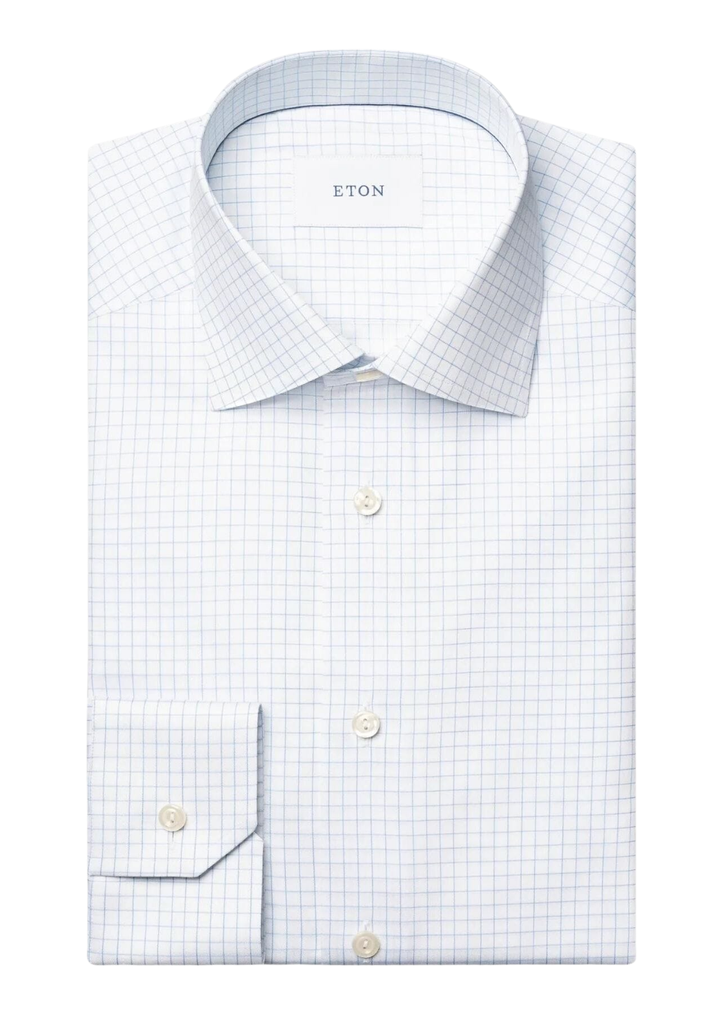 Contemporary Fit Shirt Checkered - Bright Blue-15.5-BRIGHT BLUE-ETON OF SWEDEN-Levy's Clothier