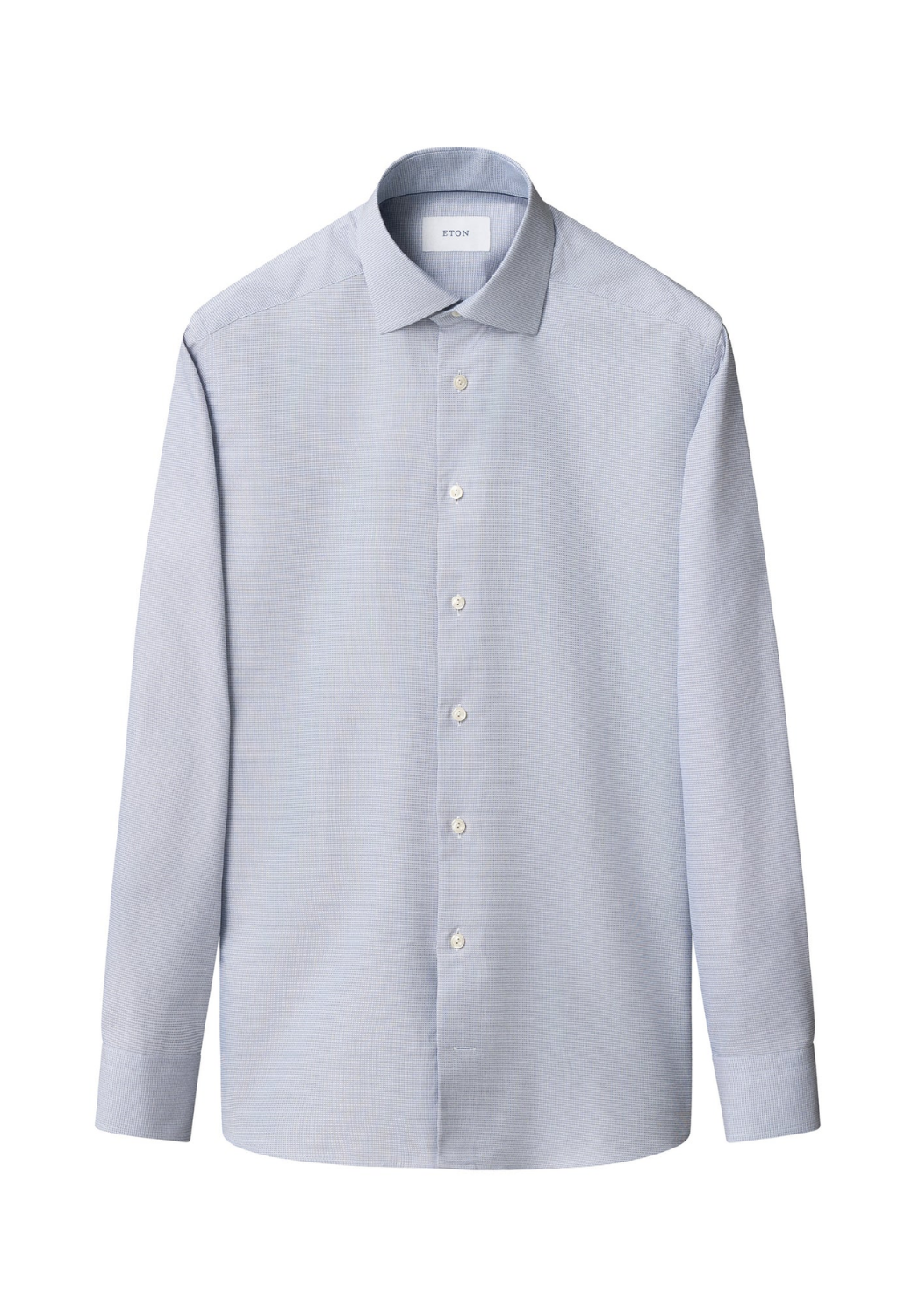 Semi Solid Dobby Contemporary Fit Dress Shirt -Gray/Blue-15.5-GREY/BLUE-ETON OF SWEDEN-Levy's Clothier