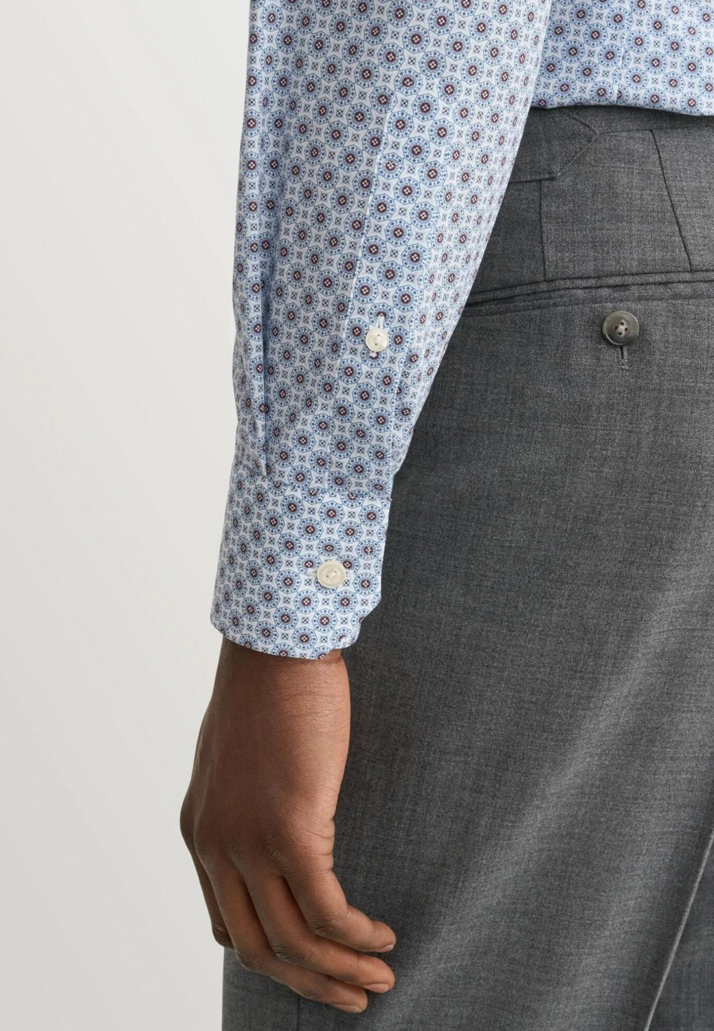 Contemporary Fit Shirt Geo-Print - Blue-16-ETON OF SWEDEN-Levy's Clothier