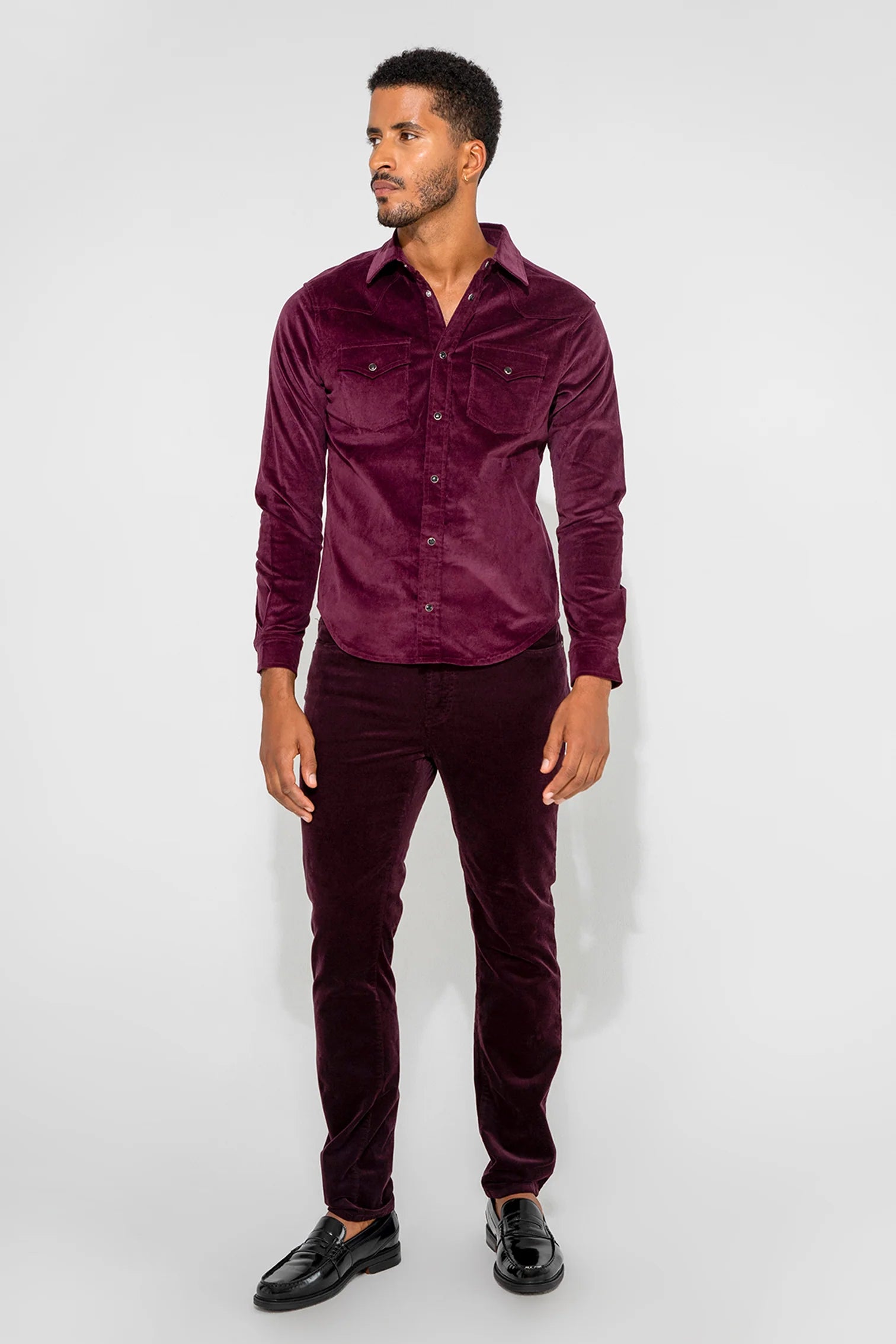 Brando Needle Cord Plum-31-MONFRERE-Levy's Clothier