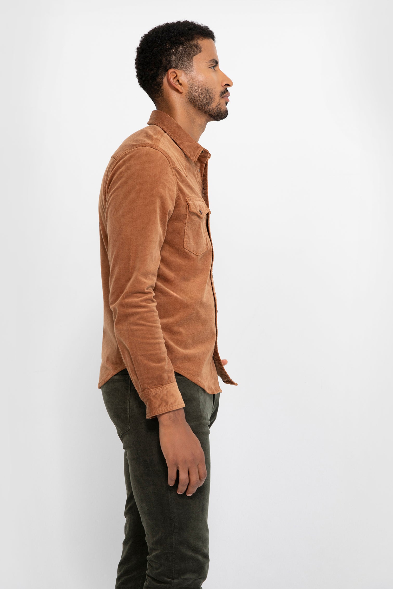 Eastwood Needle Cord Western Shirt Jacket – Saddle-Saddle-XS-MONFRÈRE-Levy's Clothier