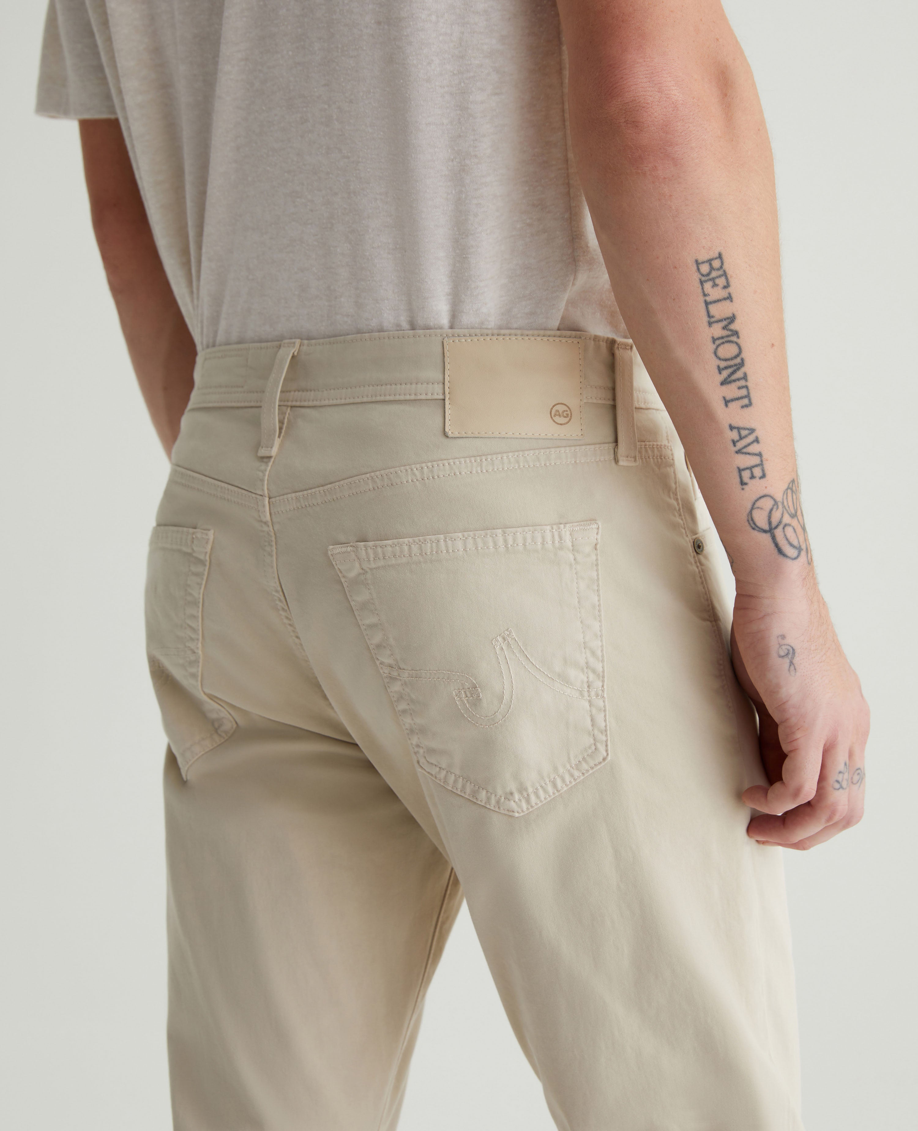 Everett SUD Sueded Slim Straight Men's Pants-32-DESERT STONE-AG JEANS-Levy's Clothier
