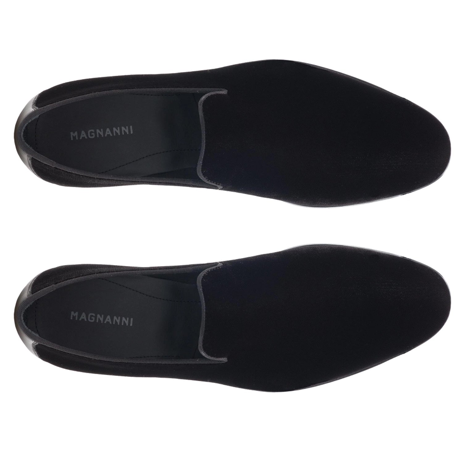 Jareth Velvet Loafer-7 M-Black-Magnanni-Levy's Clothier