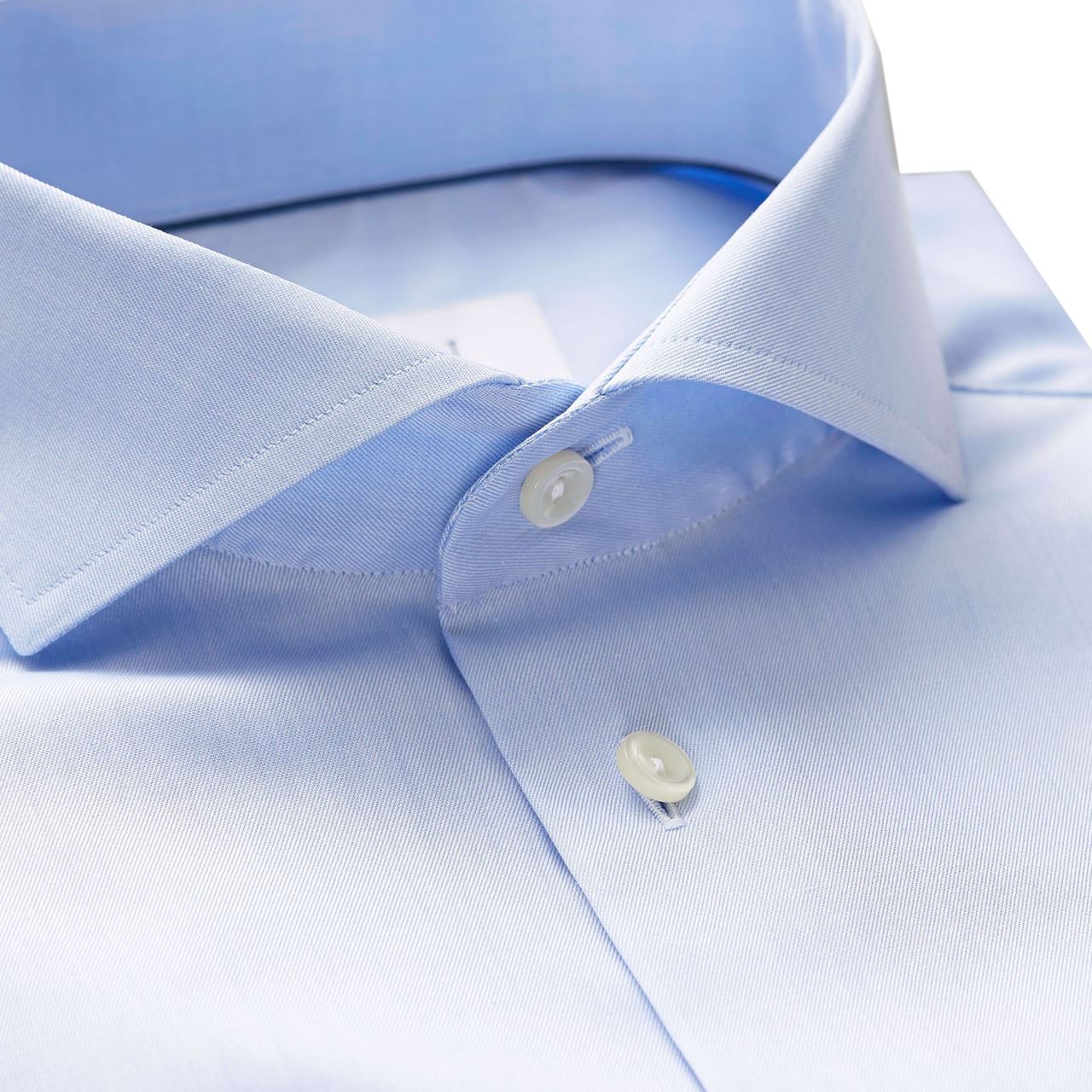 Signature Solid Twill Shirt - Blue