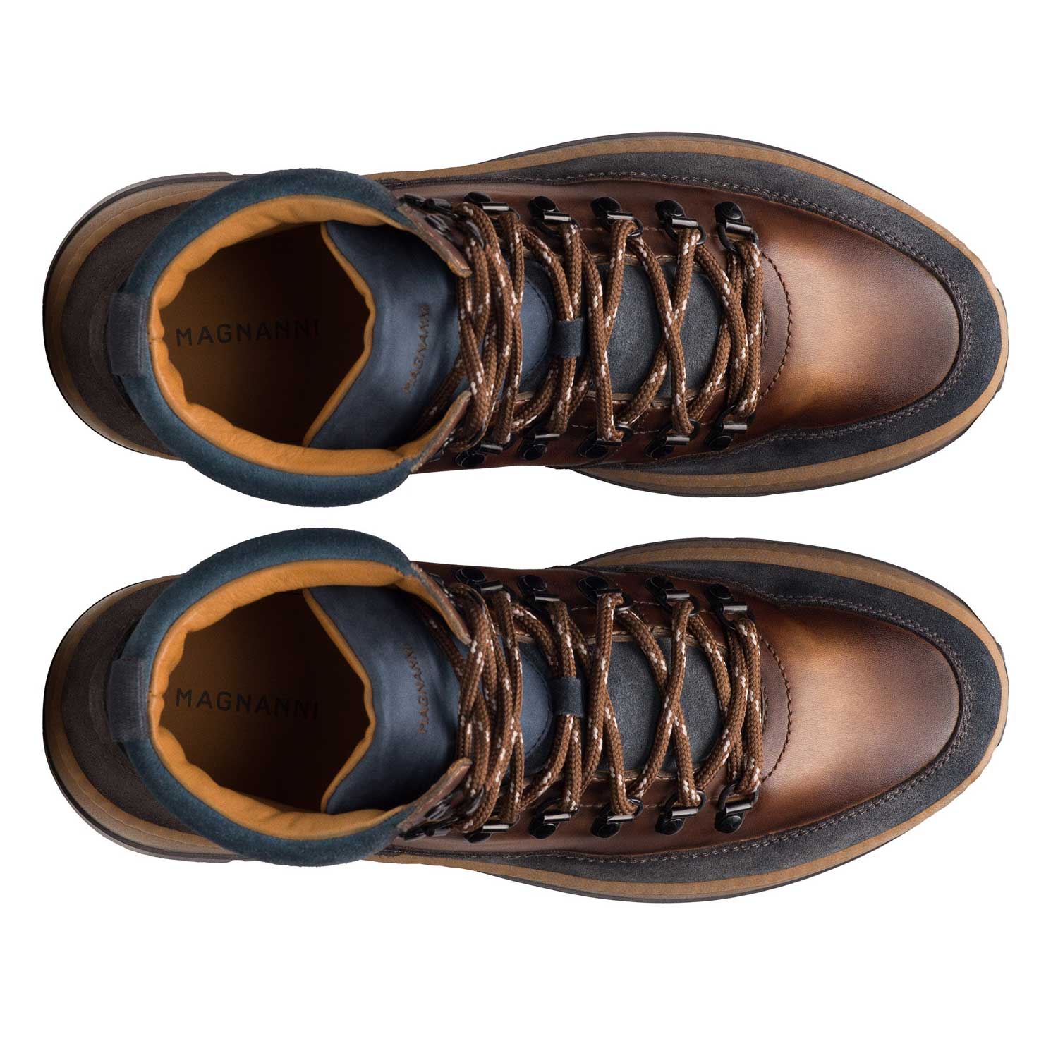 Borazo Hiker Boot-7 M-Inidgo/Brown-Magnanni-Levy's Clothier