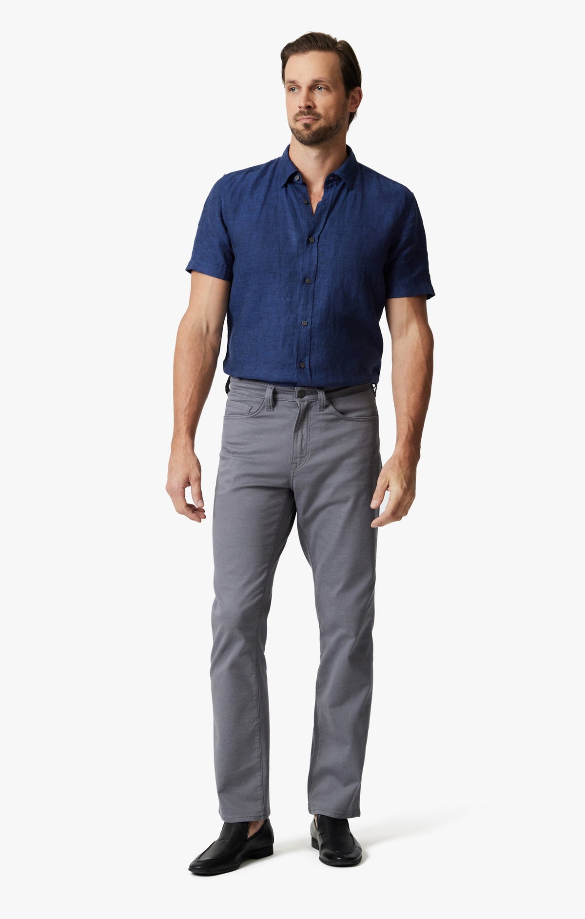 Charisma Relaxed Straight Leg Pants in Stormy Coolmax