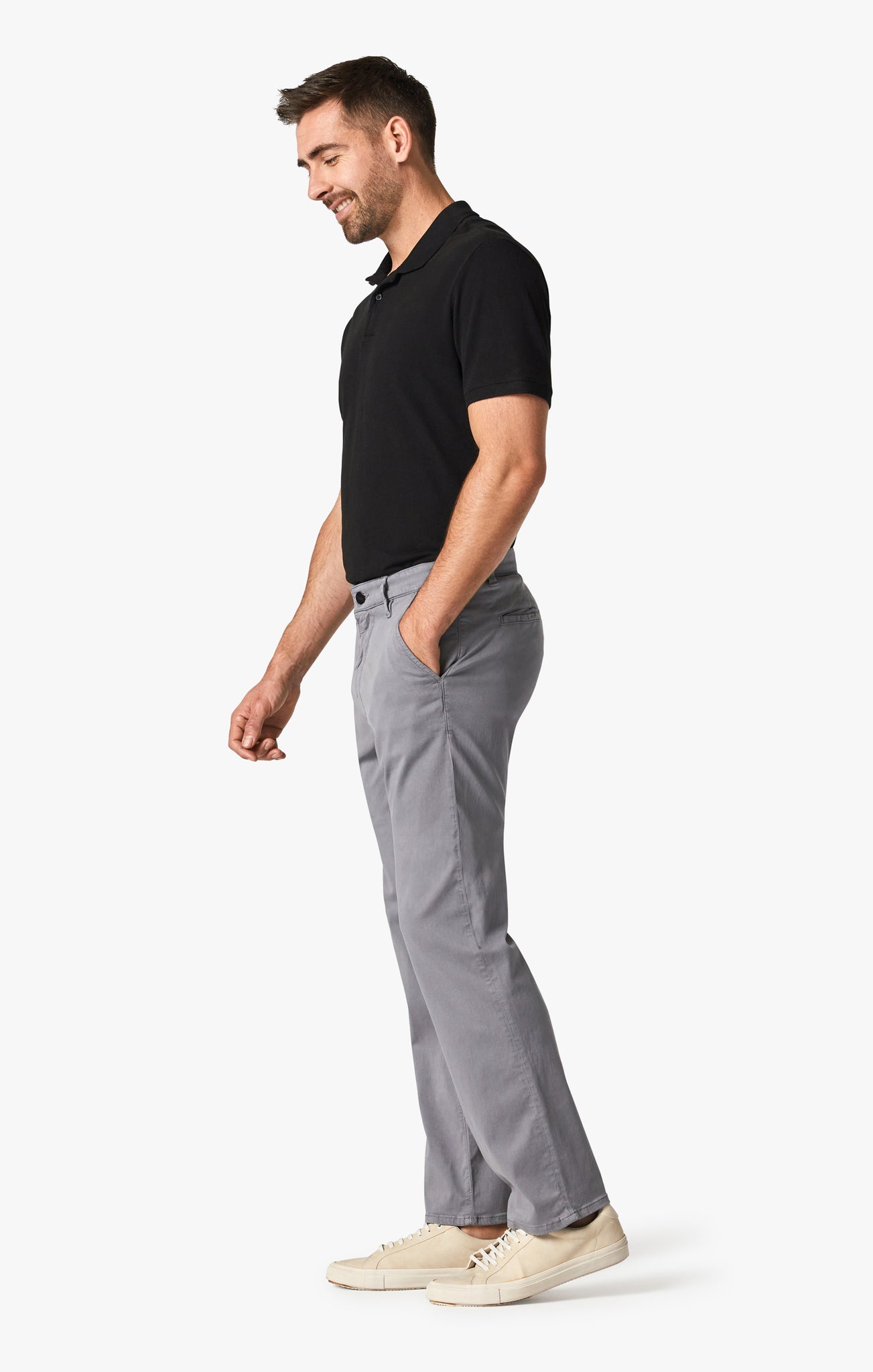 Charisma Relaxed Straight Chino Pants in Shark Twill-34-SHARK-34 HERITAGE-Levy's Clothier