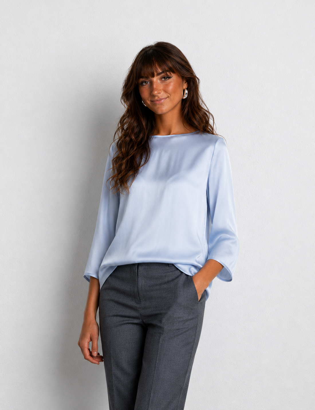 Matt Nova Blouse - Light Blue-2-LIGHT BLUE-SAND-Levy's Clothier