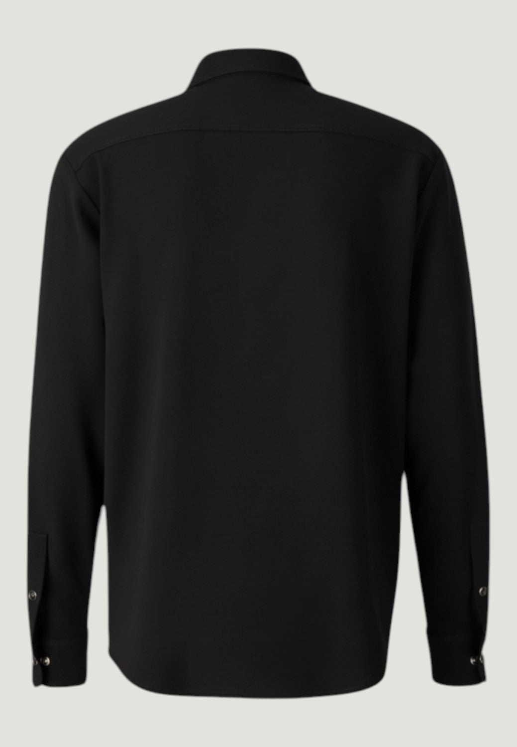Zeus Buttoned Overshirt - Black-52-BLACK-MARCO PESCAROLO-Levy's Clothier