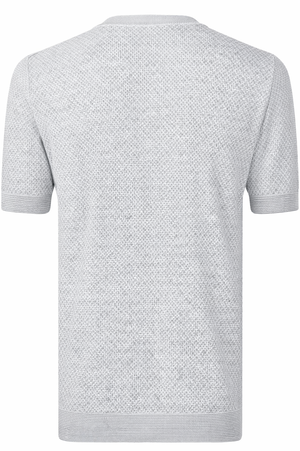 Diamond Crew Neck Shirt - Grey-M-GRAN SASSO-Levy's Clothier