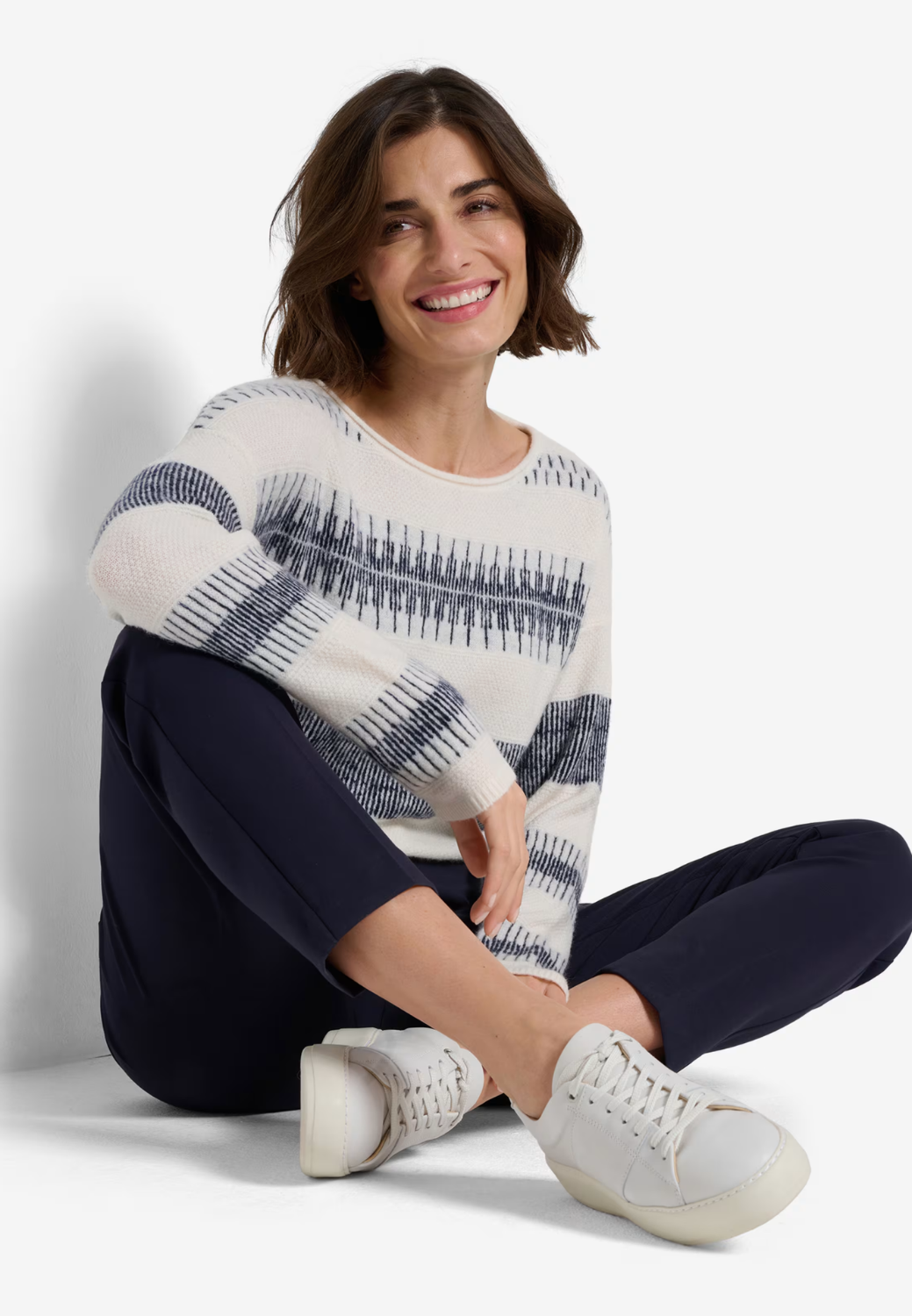 Maron S Fine Jersey Chino Pants-4-BLACK-BRAX TROUSERS-Levy's Clothier