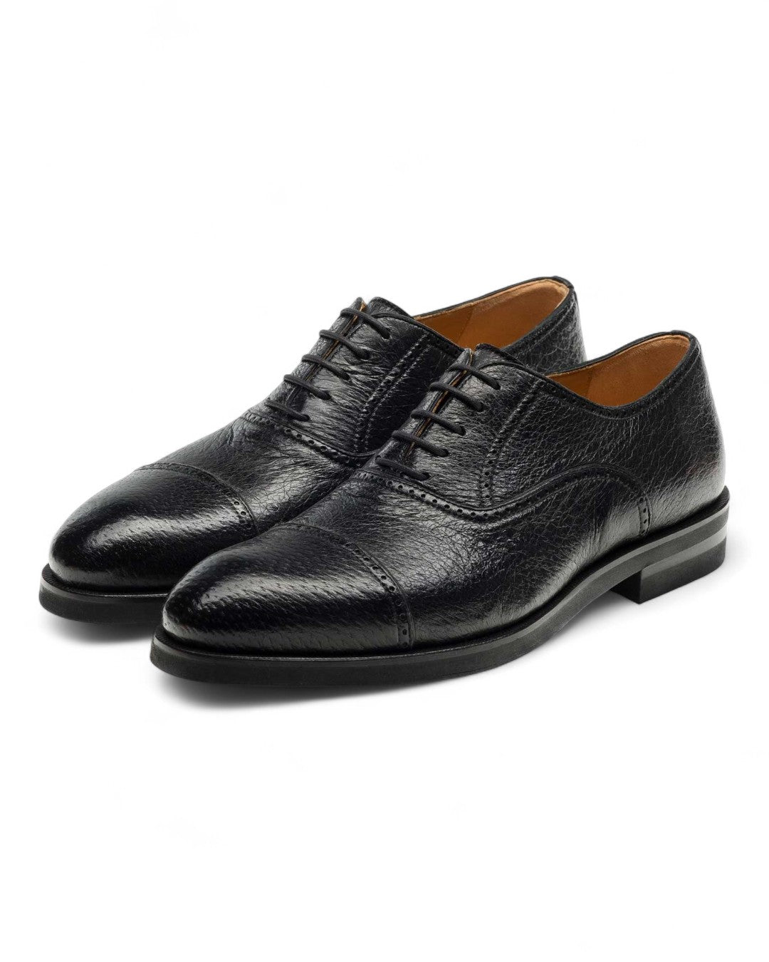 Ica Peccary Oxford-7 M-Black-Magnanni-Levy's Clothier