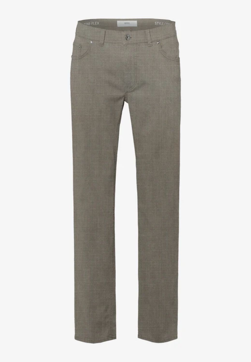 Chuck Two-Tone Hi-Flex Pants-32-NOUGAT-BRAX TROUSERS-Levy's Clothier