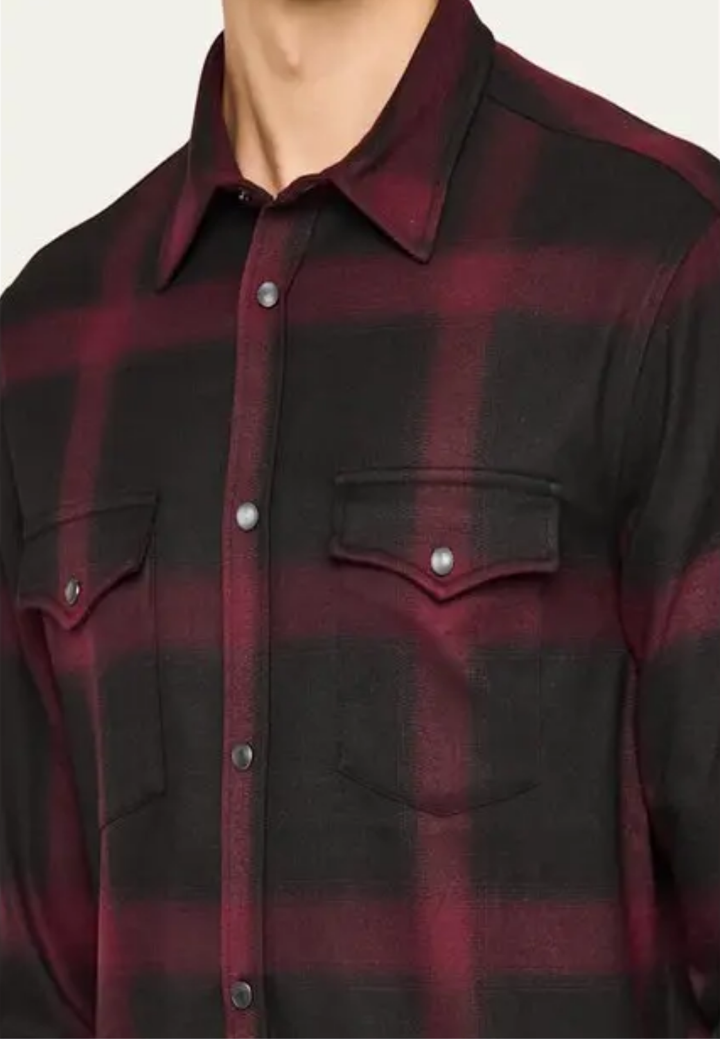 Monfrere Eastwood Western Shirt - Plaid Oxblood-S-OXBLOOD-MONFRÈRE-Levy's Clothier