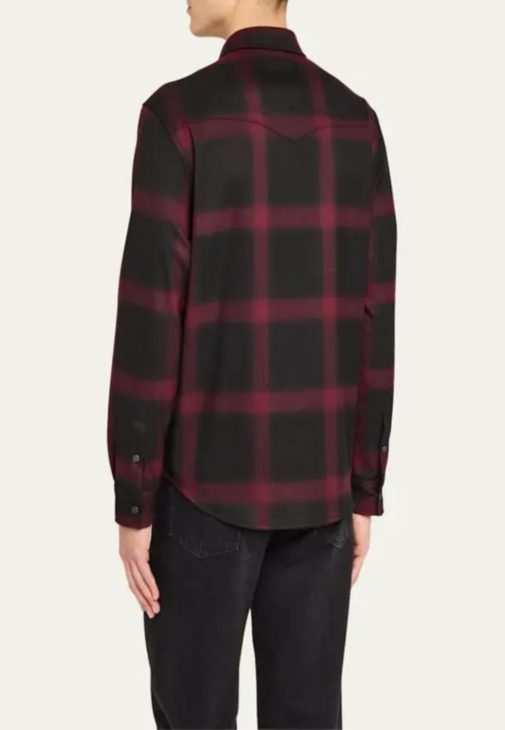 Monfrere Eastwood Western Shirt - Plaid Oxblood-S-OXBLOOD-MONFRÈRE-Levy's Clothier