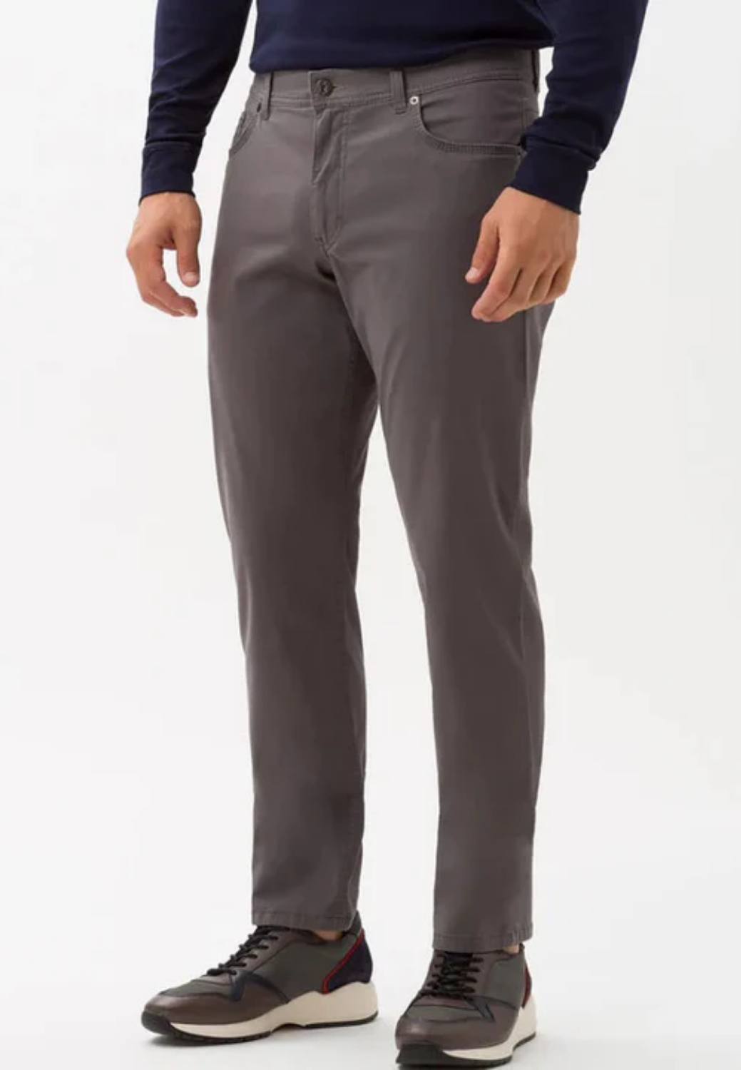 Cooper Fancy Marathon Satin Regular Fit Pants-32-GRAPHITE-BRAX TROUSERS-Levy's Clothier