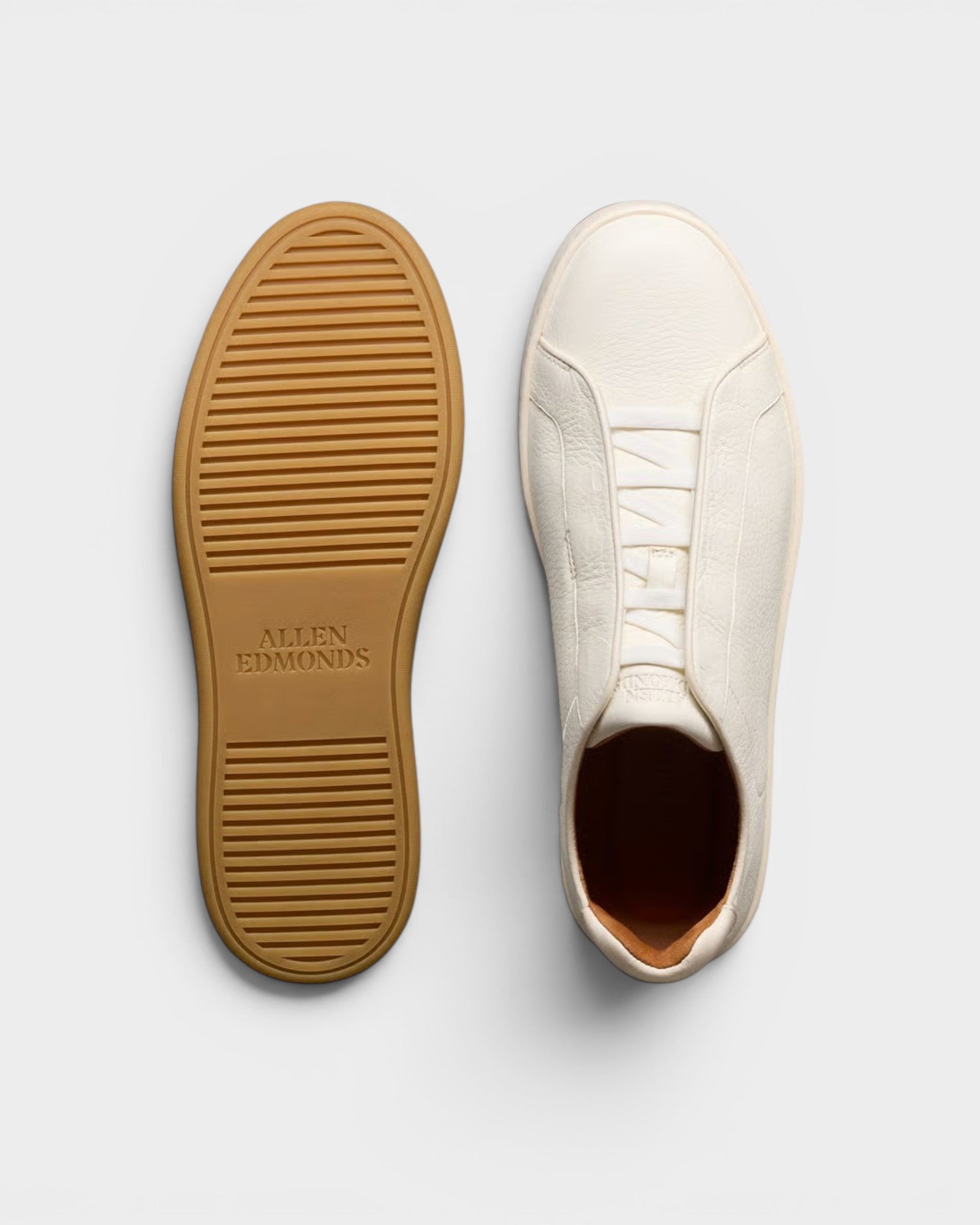 Banks Court Slip-on Sneaker-7 D-White-Allen Edmonds-Levy's Clothier