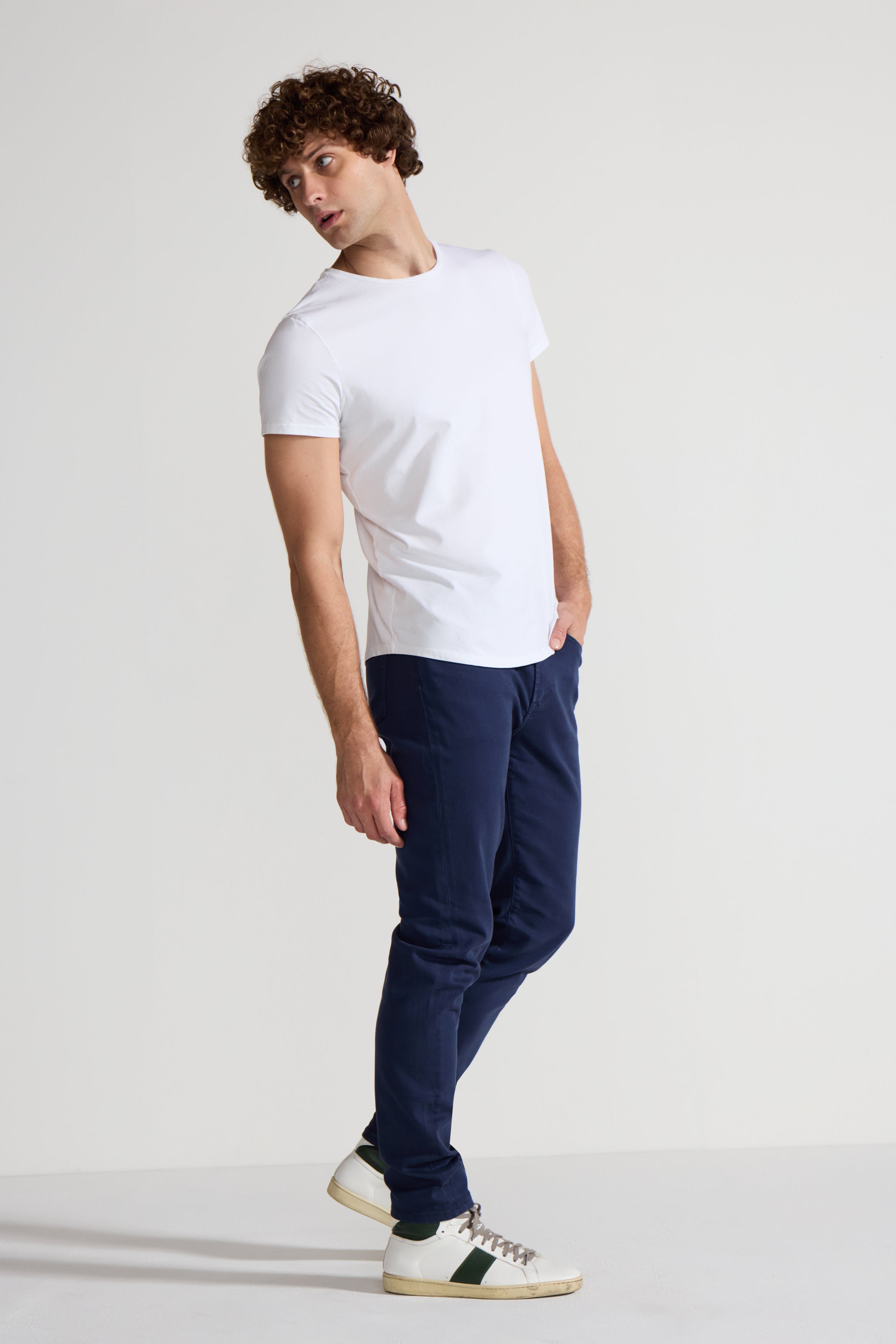 Slim Fit Stretch Twill Pant – Light Grey-Light Grey-28-MONFRÈRE-Levy's Clothier