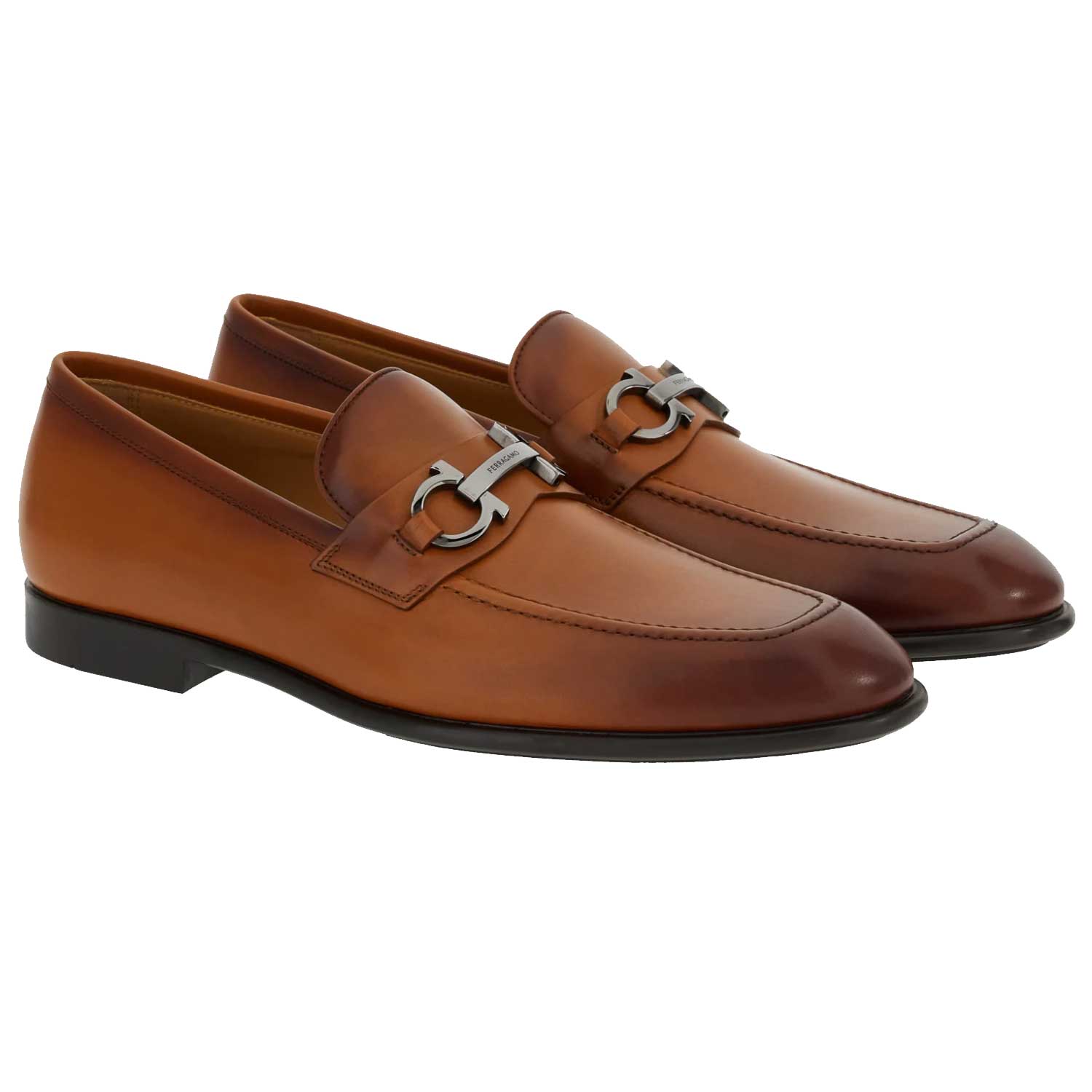 Foster Gancini Bit Loafer-7 D-Vicuna-Ferragamo-Levy's Clothier