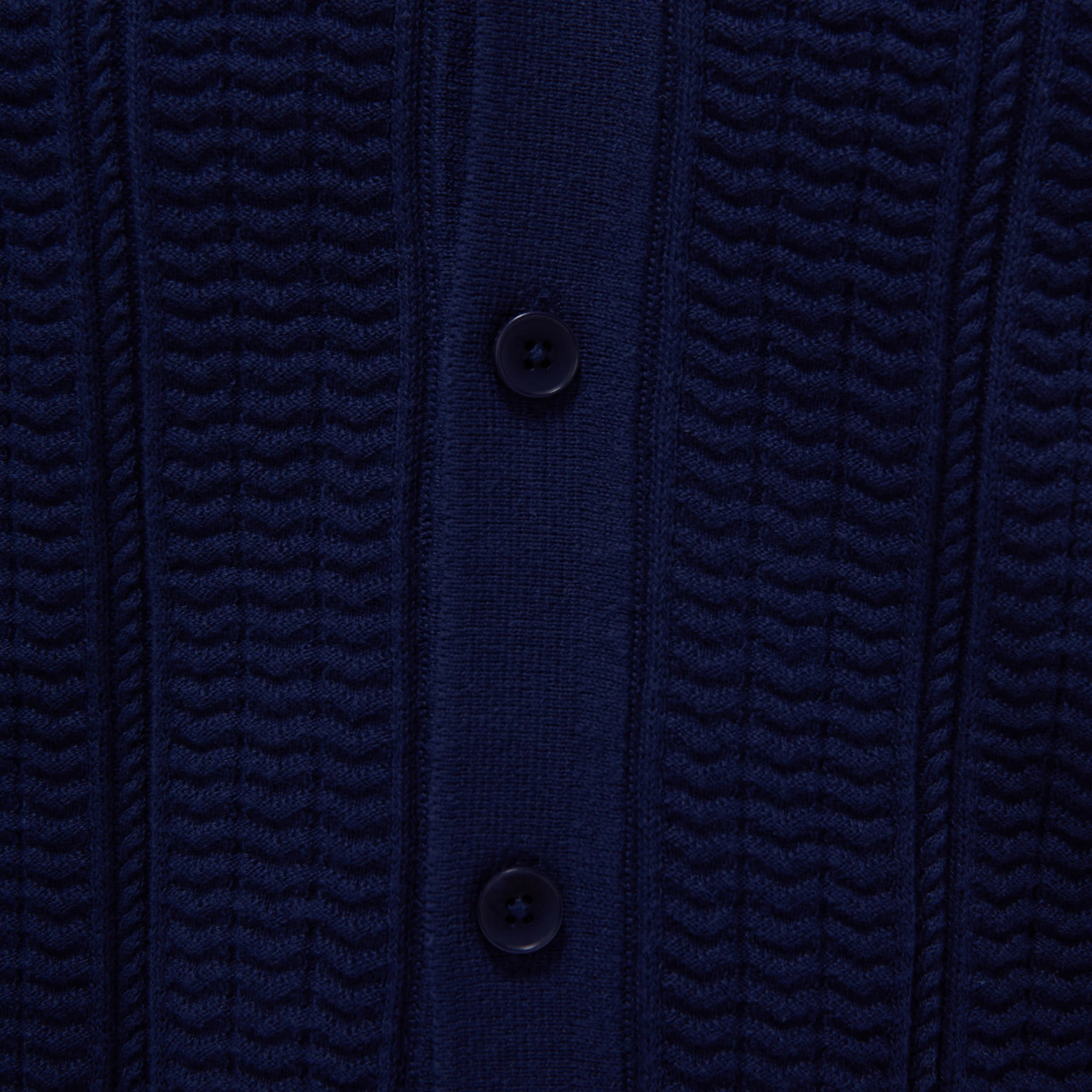 Textured Chevron Short Sleeve Knit Shirt