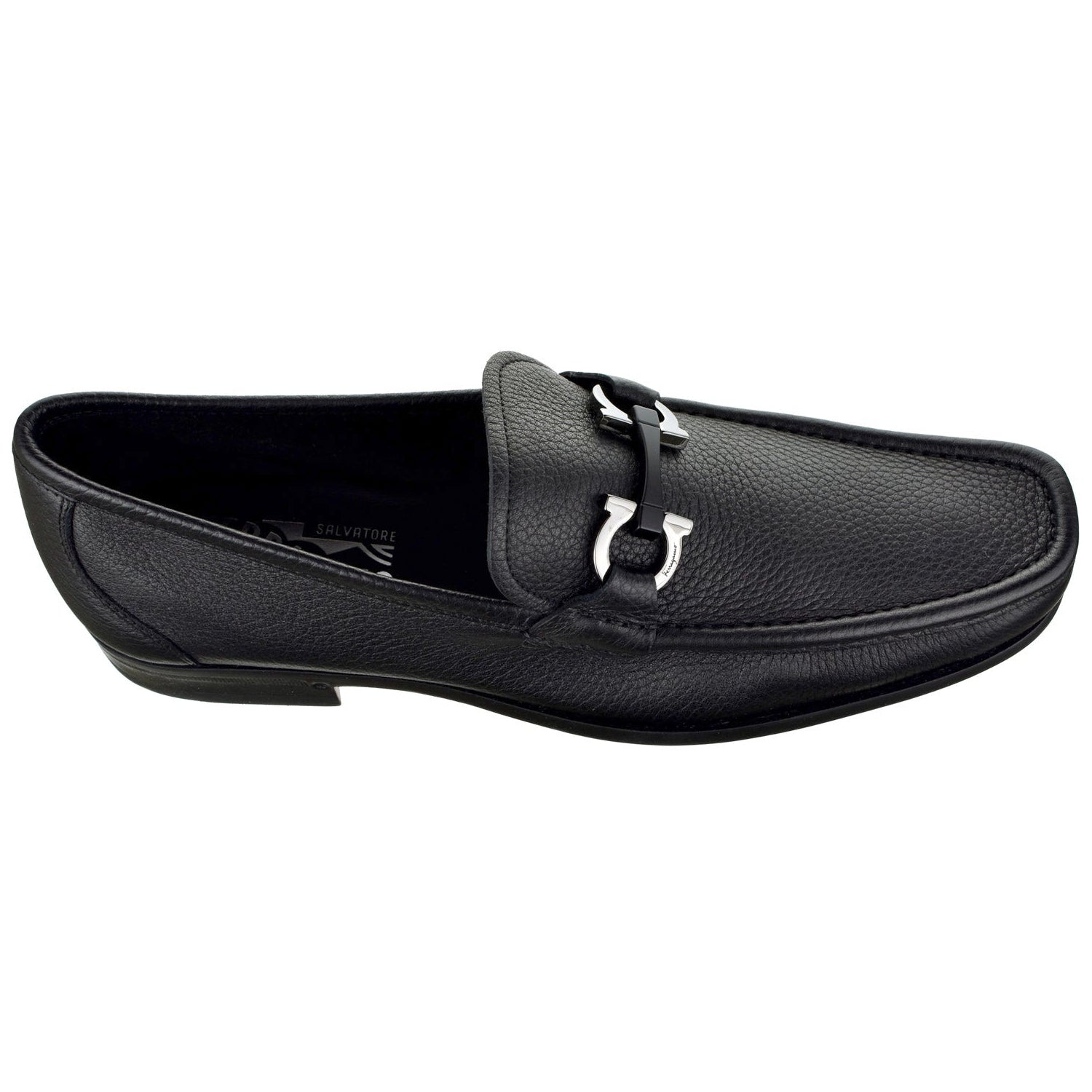 Grandioso Gancini Bit Loafer - Black-7 D-Black-Ferragamo-Levy's Clothier