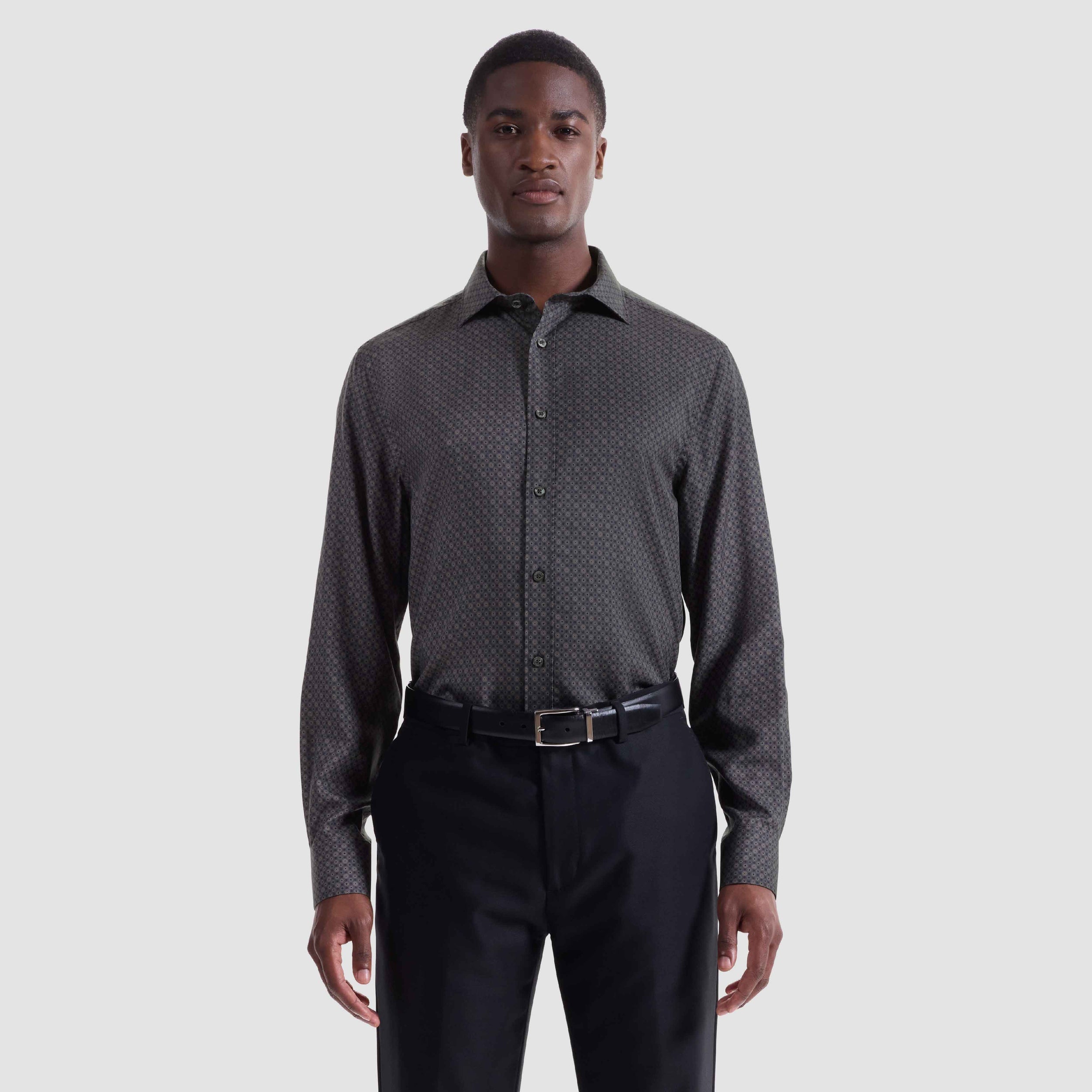Axel Geometric Shirt-S-ANTHRACITE-BUGATCHI-Levy's Clothier