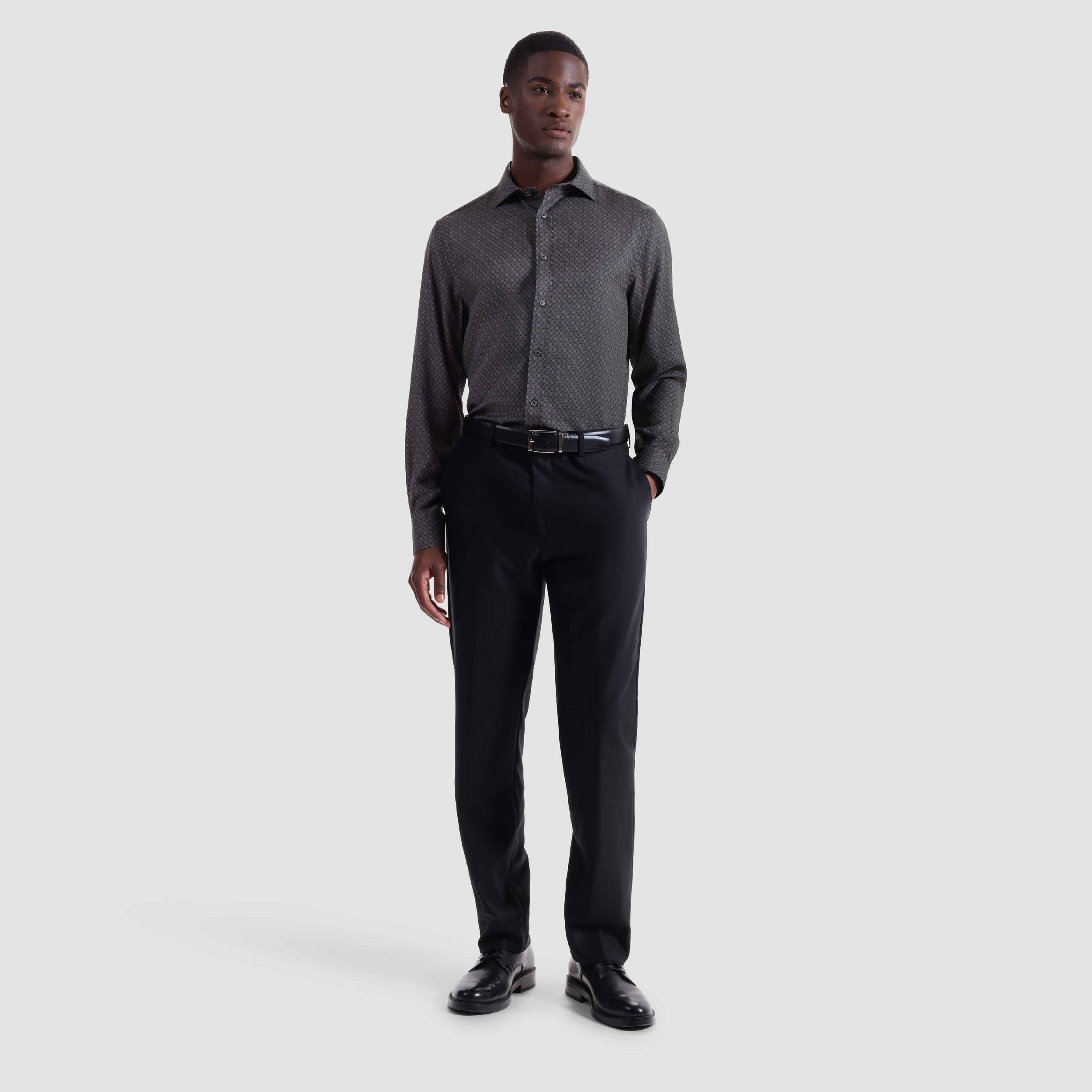 Axel Geometric Shirt-S-ANTHRACITE-BUGATCHI-Levy's Clothier