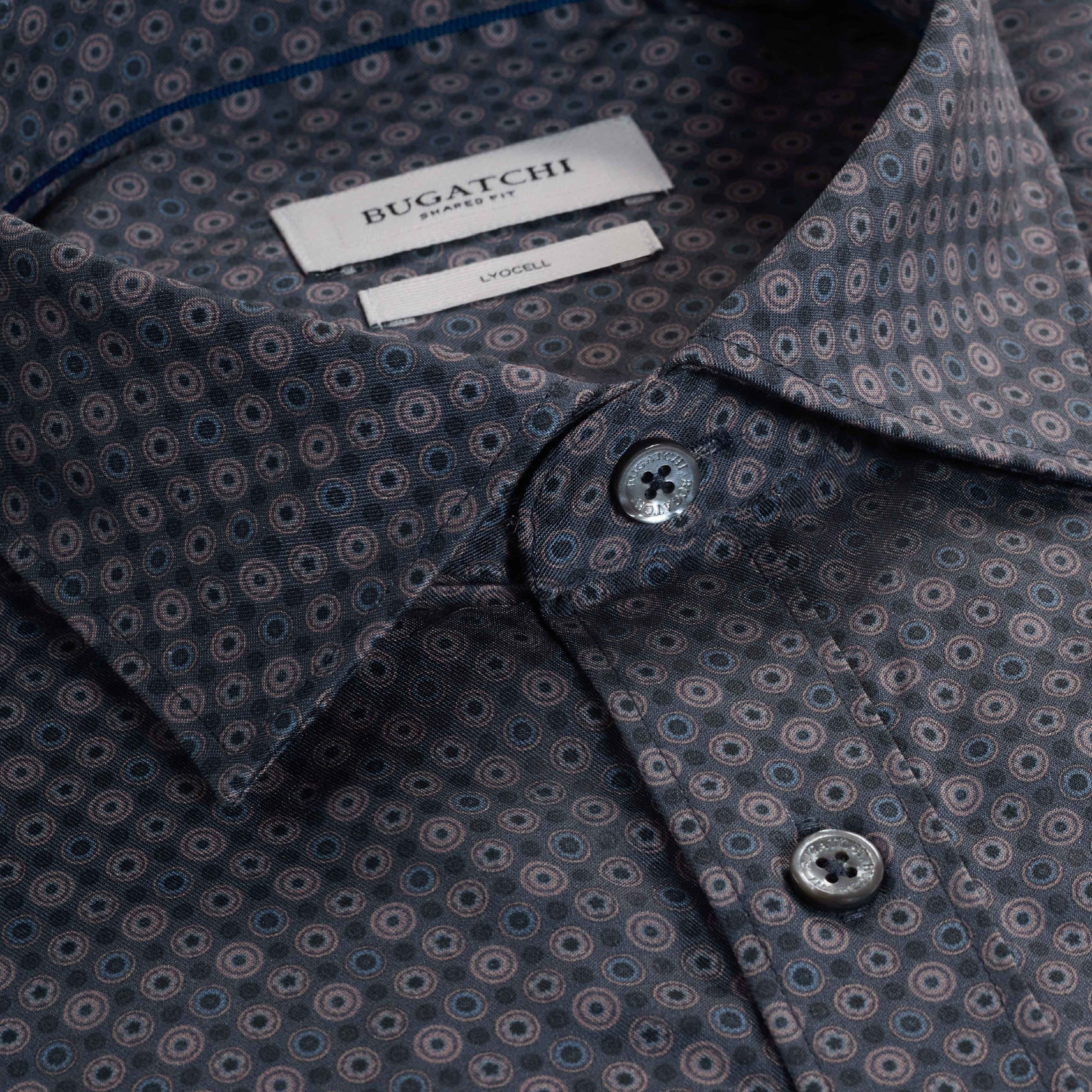 Axel Geometric Shirt-S-ANTHRACITE-BUGATCHI-Levy's Clothier