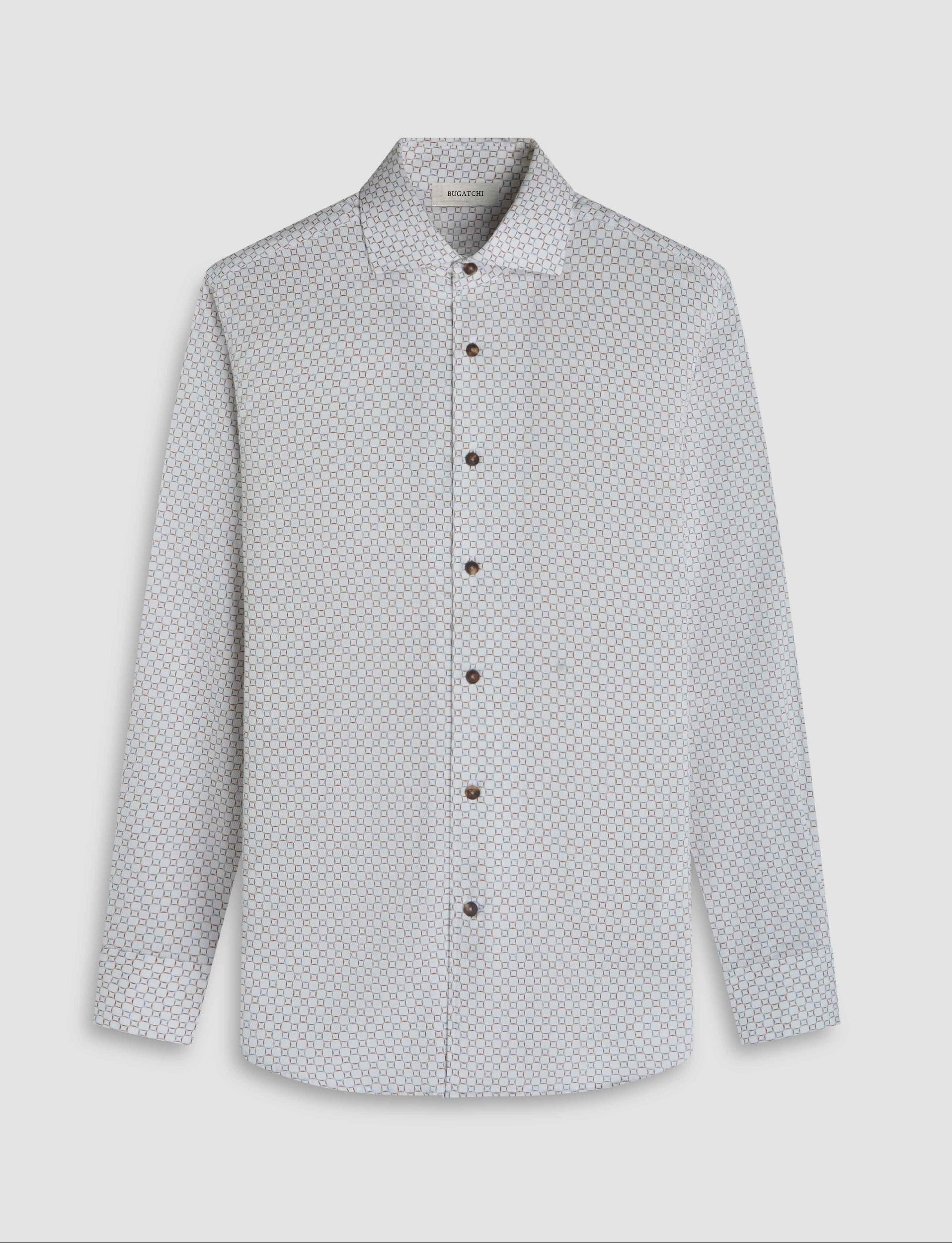 Alvin Geometric Shirt - Chalk