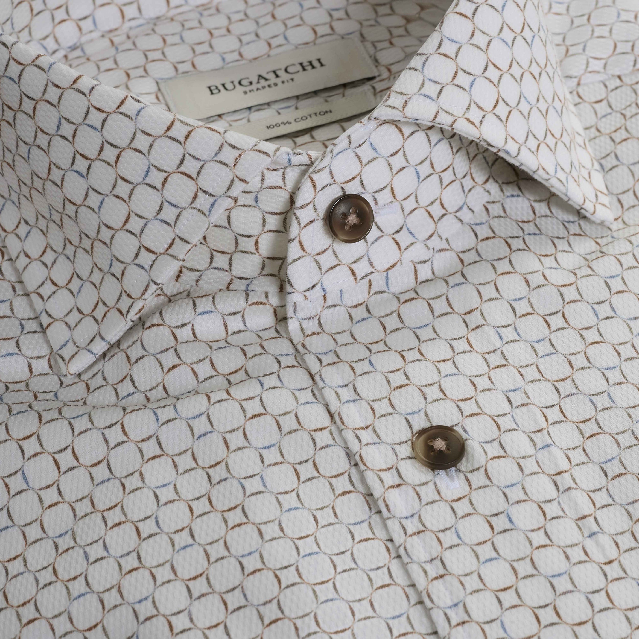 Alvin Geometric Shirt - Chalk