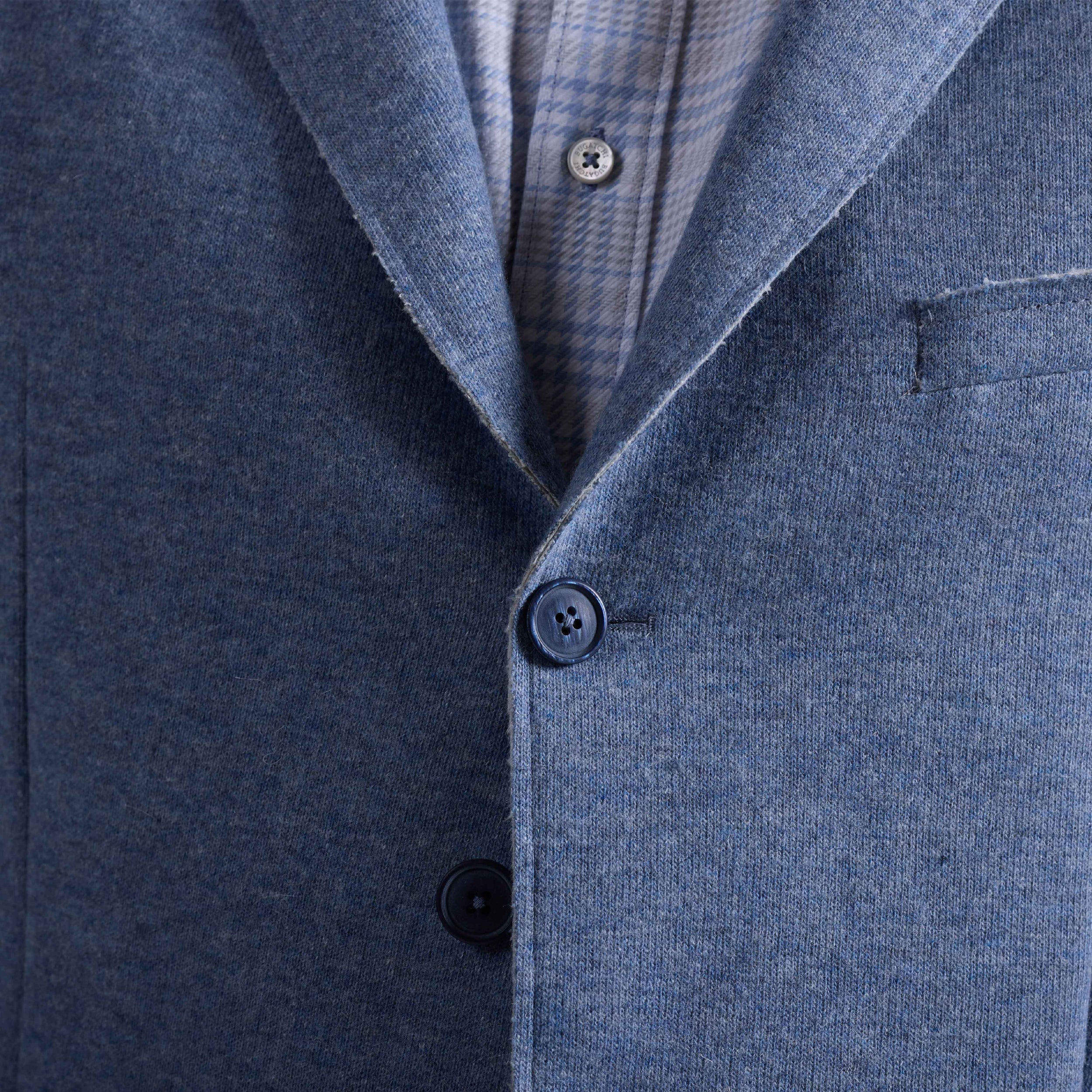 Laser Cut Heather Two-Button Blazer