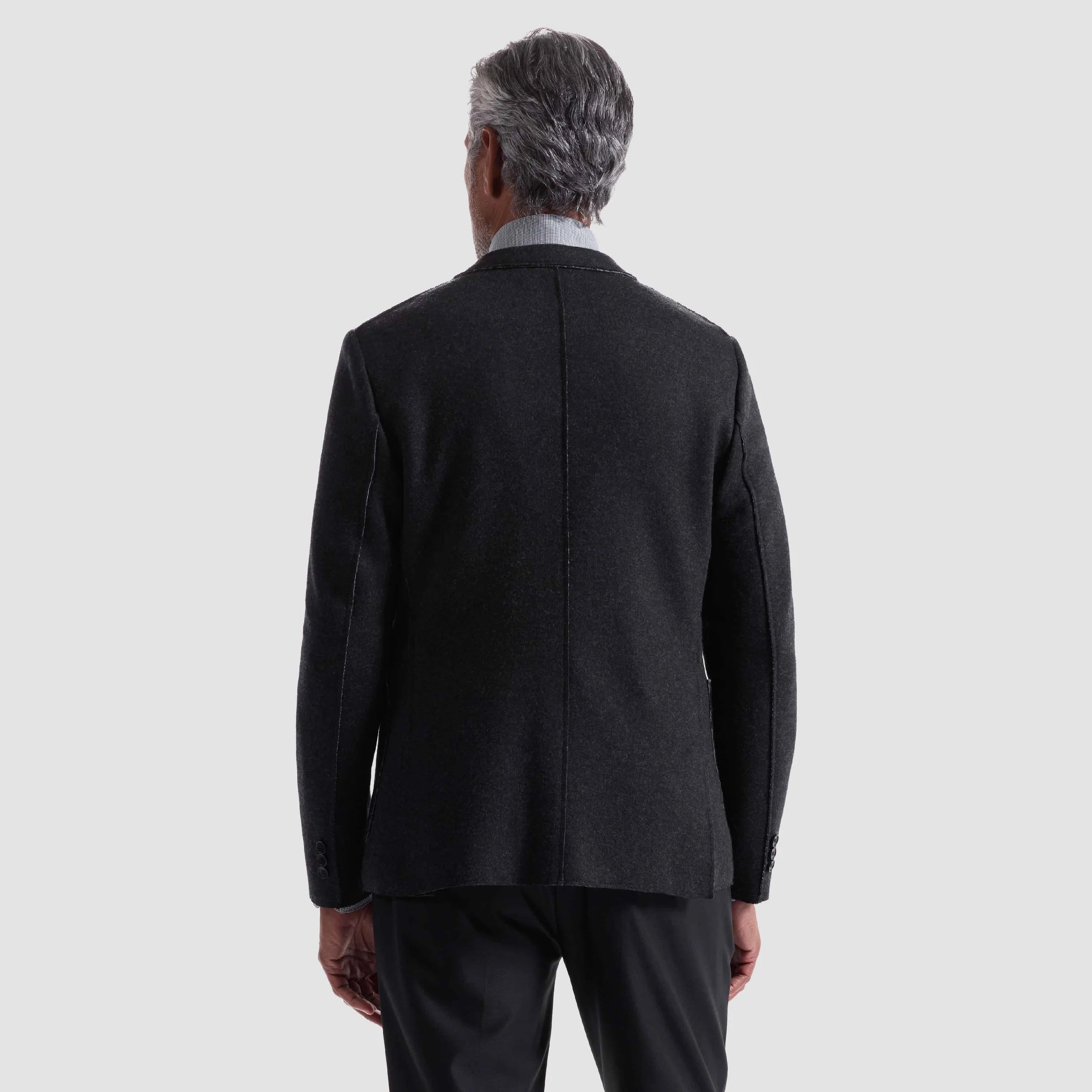 Laser Cut Heather Two-Button Blazer