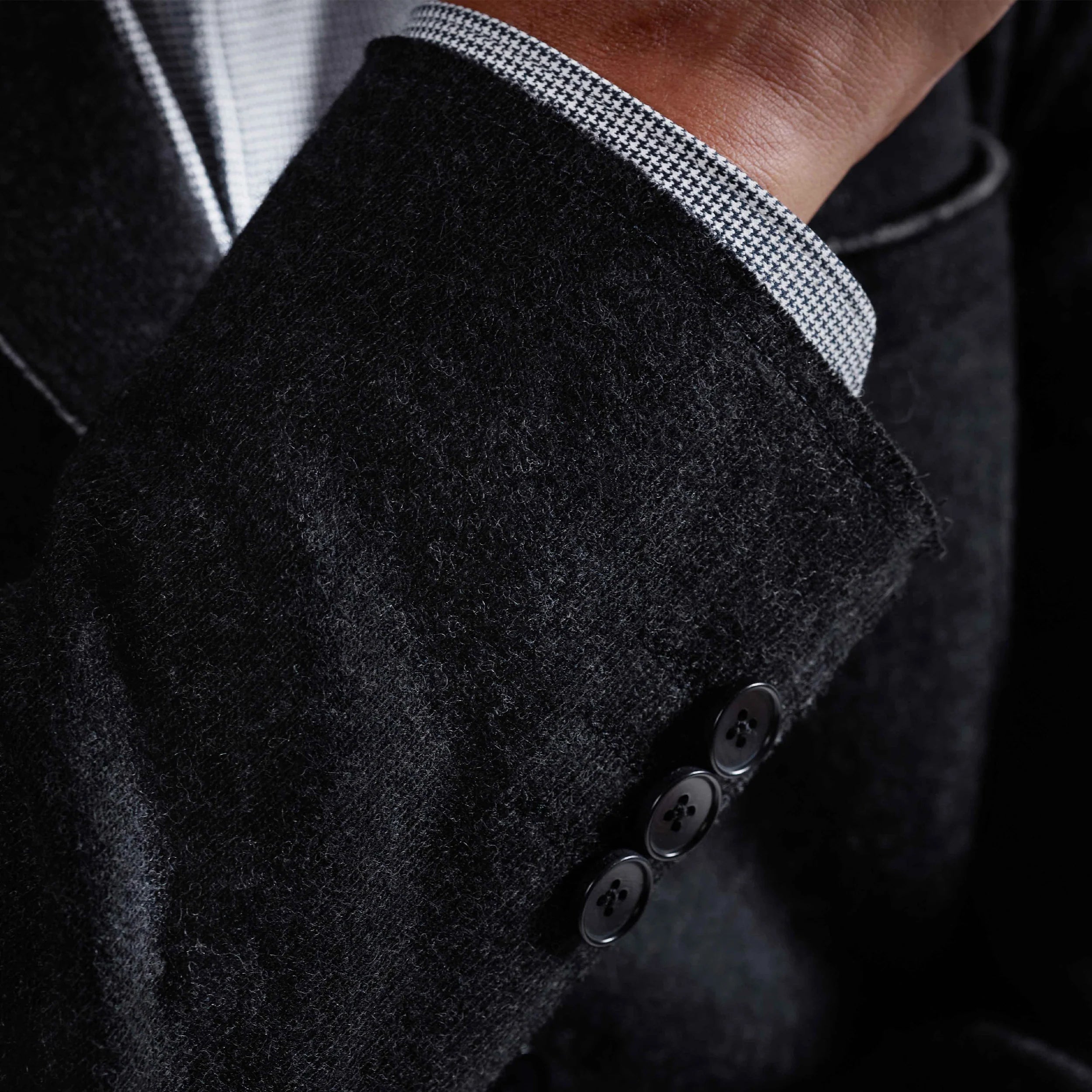 Laser Cut Heather Two-Button Blazer