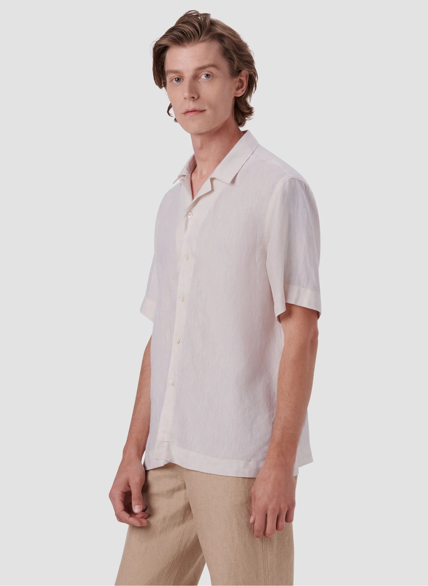 Jackson Solid Linen Camp Shirt