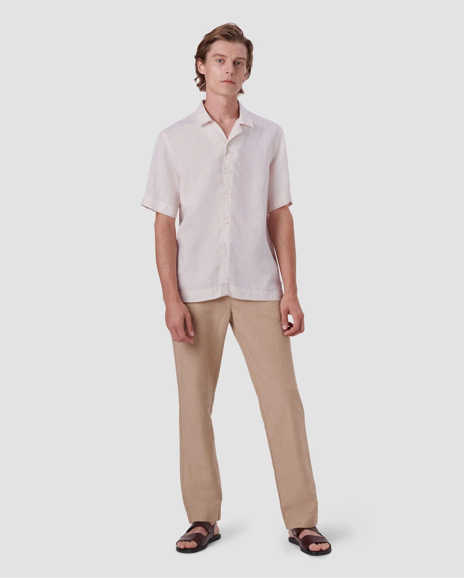 Jackson Solid Linen Camp Shirt