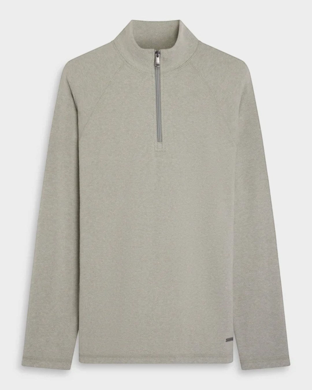 Bugatchi Chevron Quarter-Zip Pullover - Avocado-S-BUGATCHI-Levy's Clothier