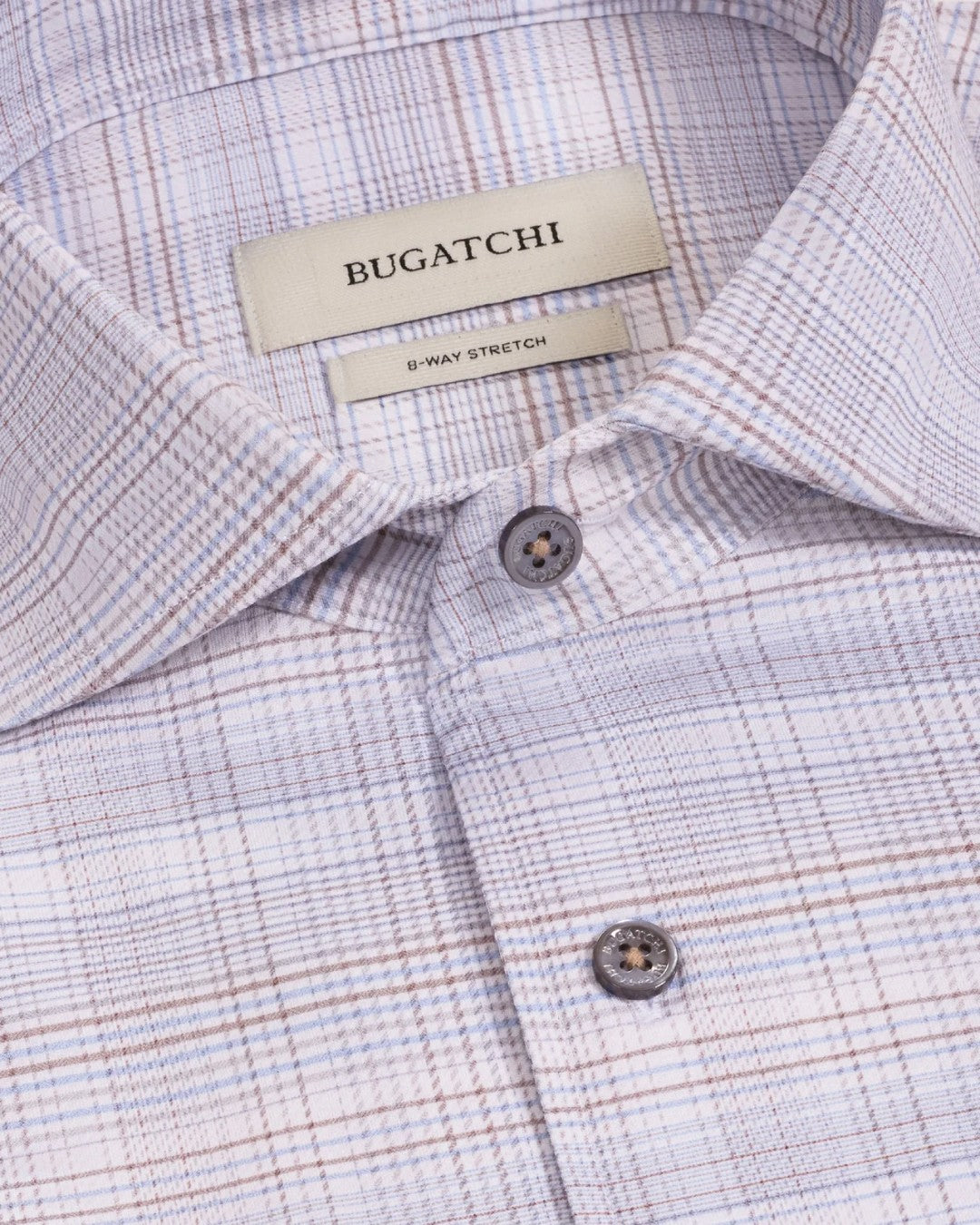 Bugatchi Devon OoohCotton Plaid Shirt - Sand-M-SAND-BUGATCHI-Levy's Clothier