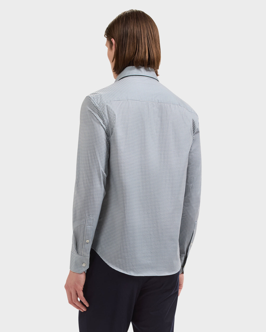 James Geometric Shirt in Avocado