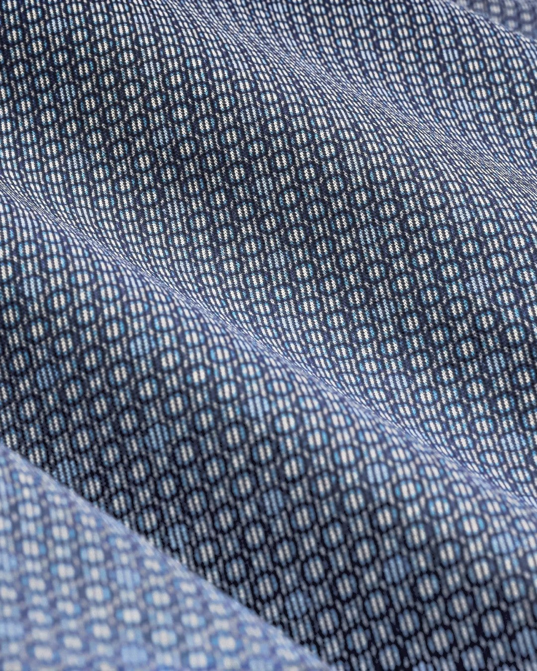 Devon OoohCotton Geometric Shirt in Navy-S-NAVY-BUGATCHI-Levy's Clothier