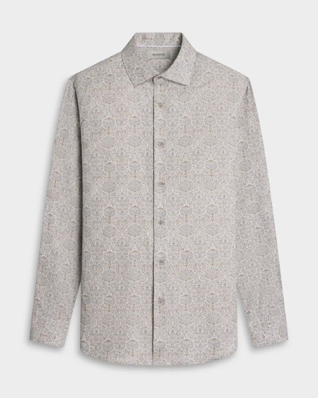 Axel Damask Floral Shirt in Ginger-M-GINGER-BUGATCHI-Levy's Clothier