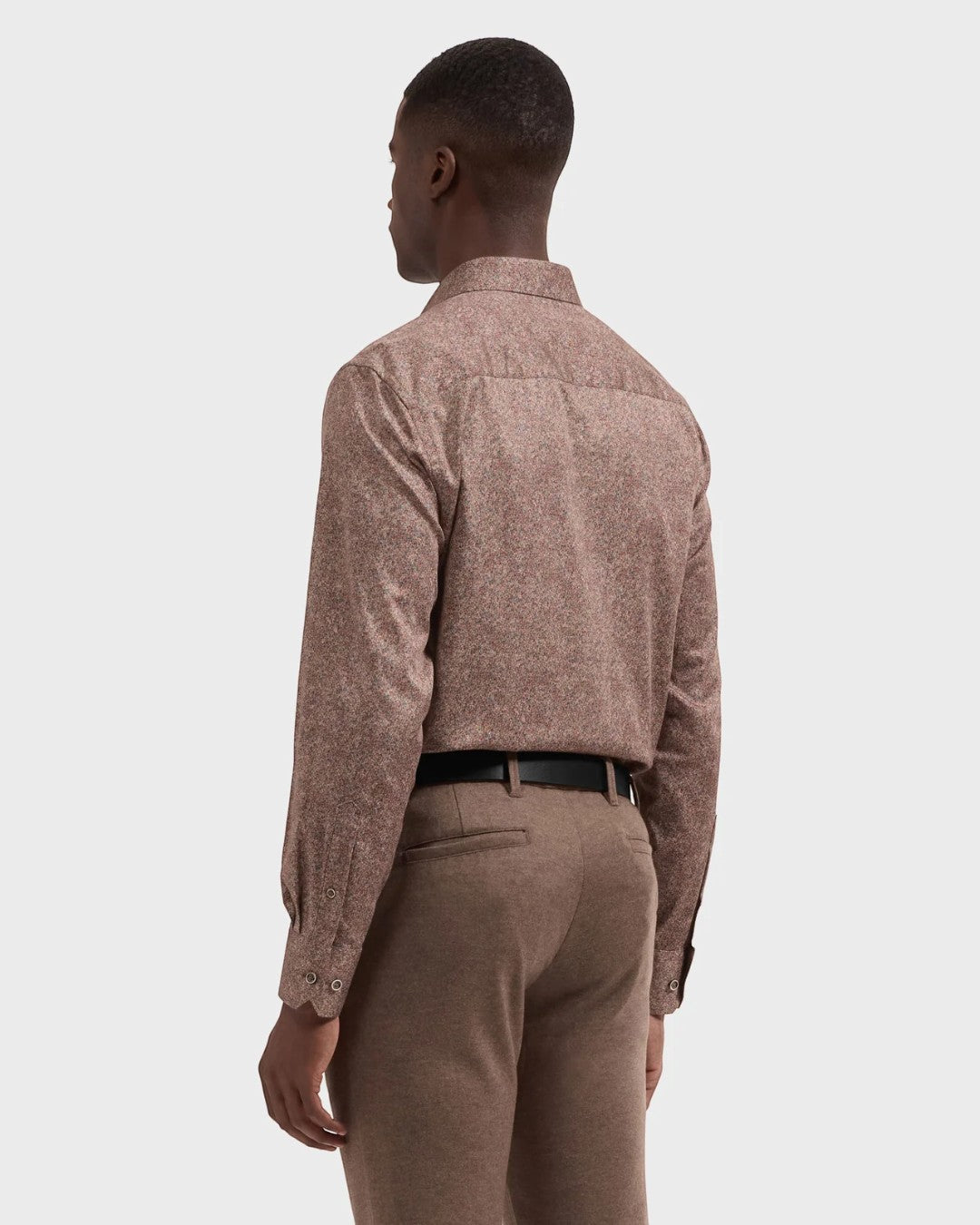 Julian Leaf Print Shirt in Sienna-M-SIENNA-BUGATCHI-Levy's Clothier