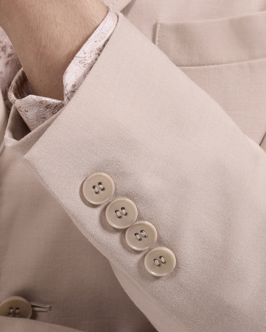 AeroTech Solid Blazer in Oatmeal