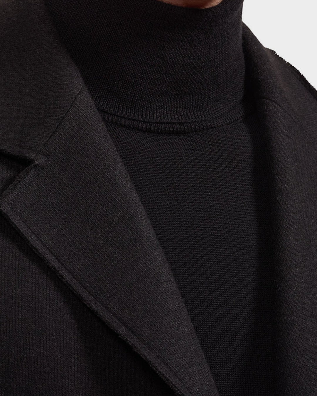 Bugatchi Solid Wool Coat - Black-M-BLACK-BUGATCHI-Levy's Clothier