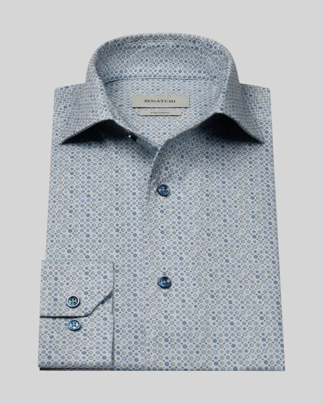 James OoohCotton Circle Long-Sleeve Shirt in Air Blue-S-AIR BLUE-BUGATCHI-Levy's Clothier