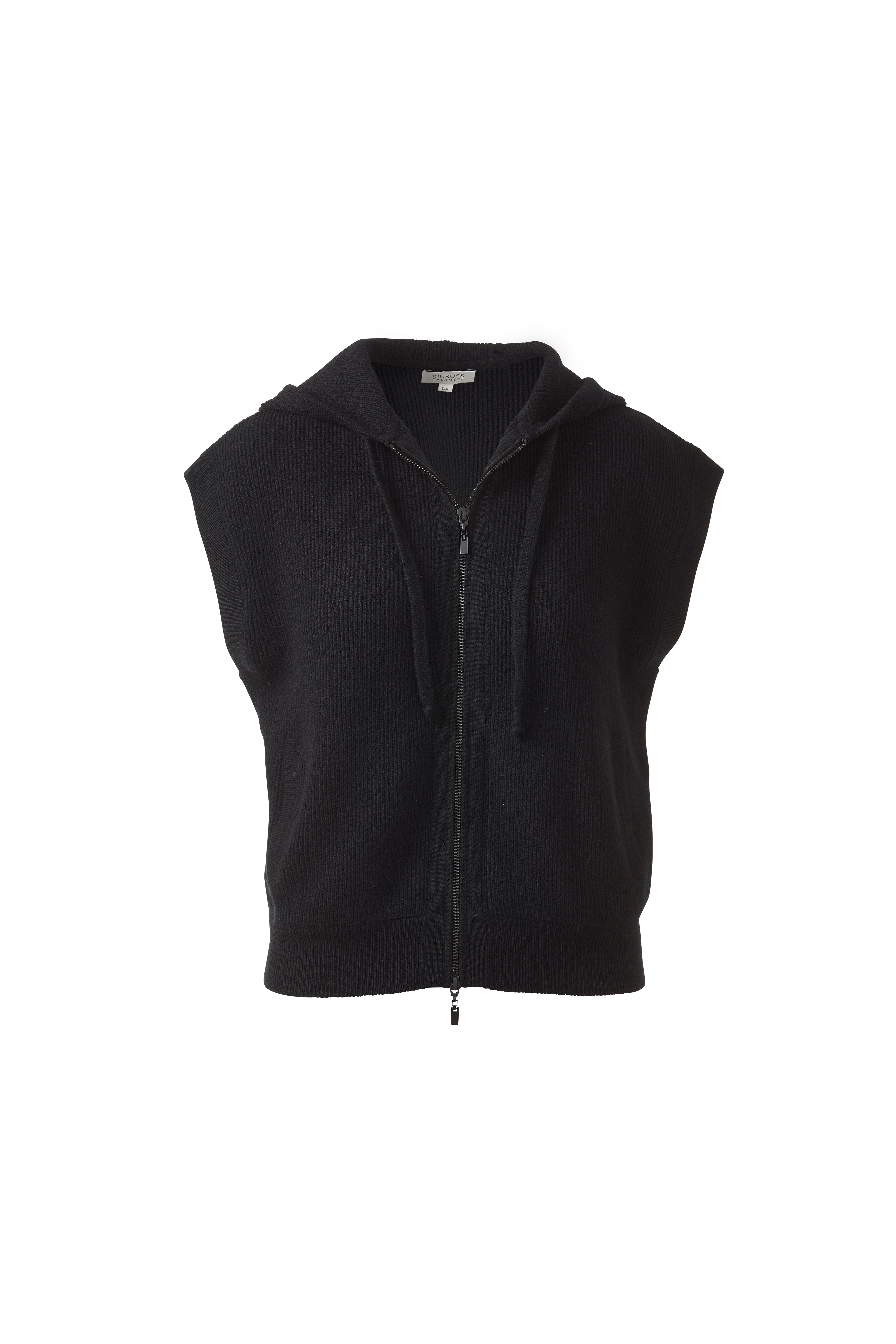 S/L RIB ZIP HOODIE