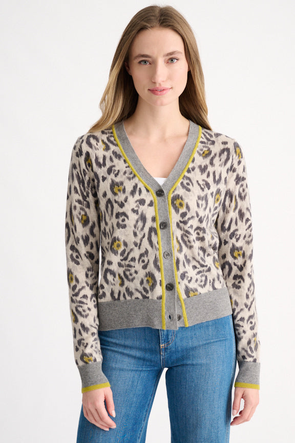 ANIMAL PRINT CARDIGAN