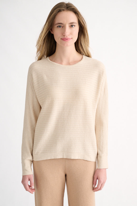HORIZONTAL RIB PULLOVER